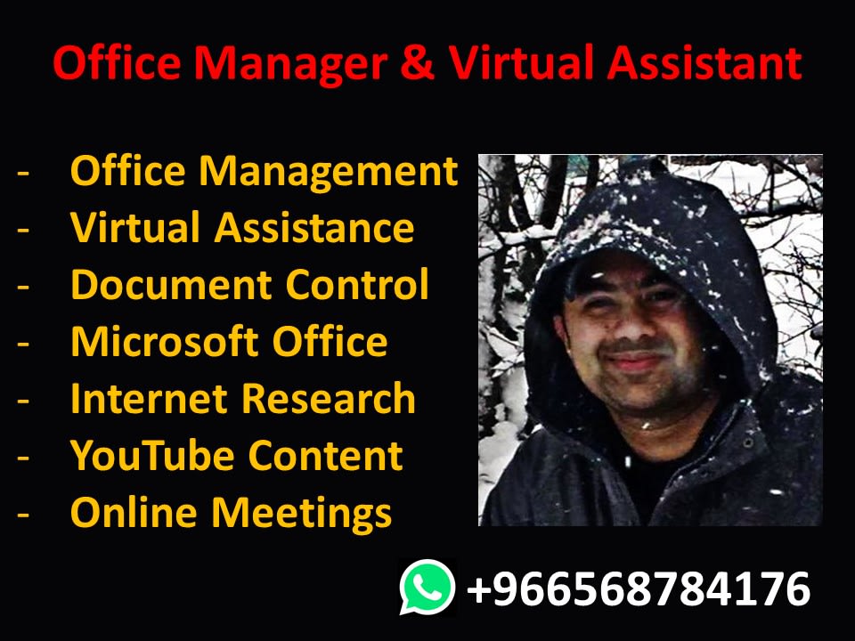 Be your office manager and virtual assistant by Farazsaleem541 | Fiverr