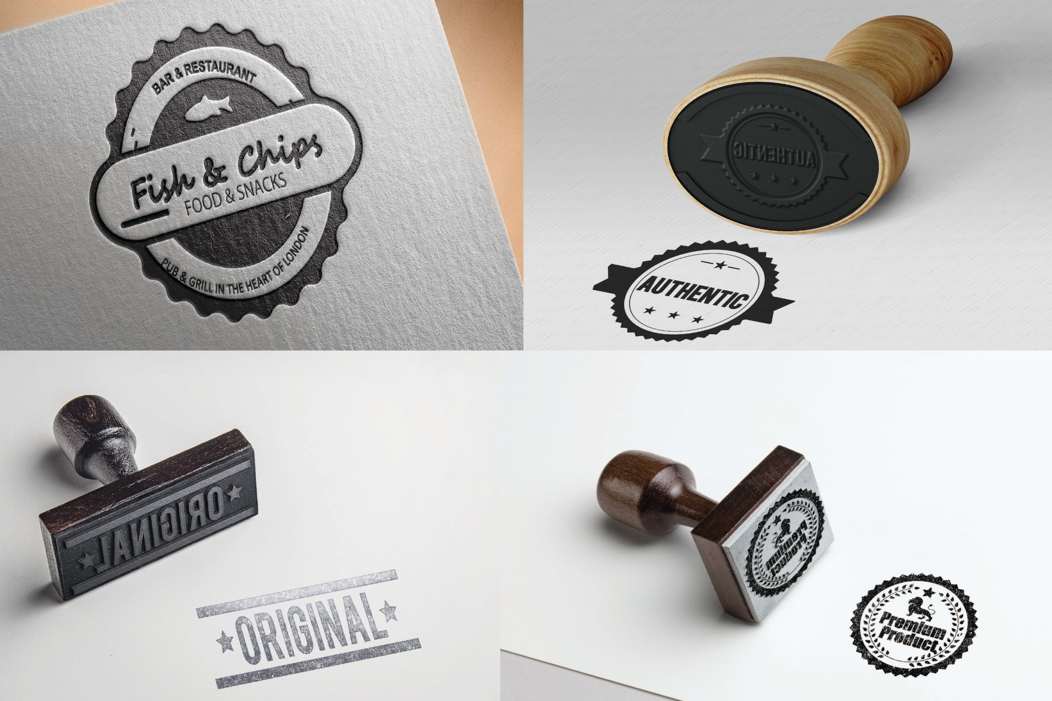 Double Ring Custom Logo Round Stamp - Corp Connect