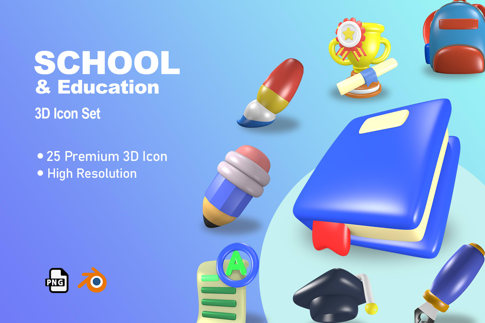 Design icon cute 3d objects illustration for web, games, etc by ...