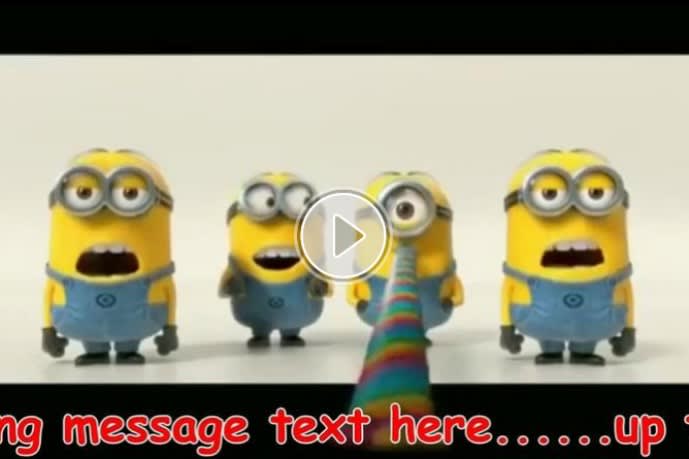 Do A Minion Happy Birthday Video With Your Message By Redbanana Fiverr