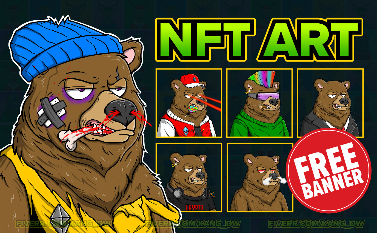 Create character and generate up to 10k nft art collection by Kang_dw |  Fiverr