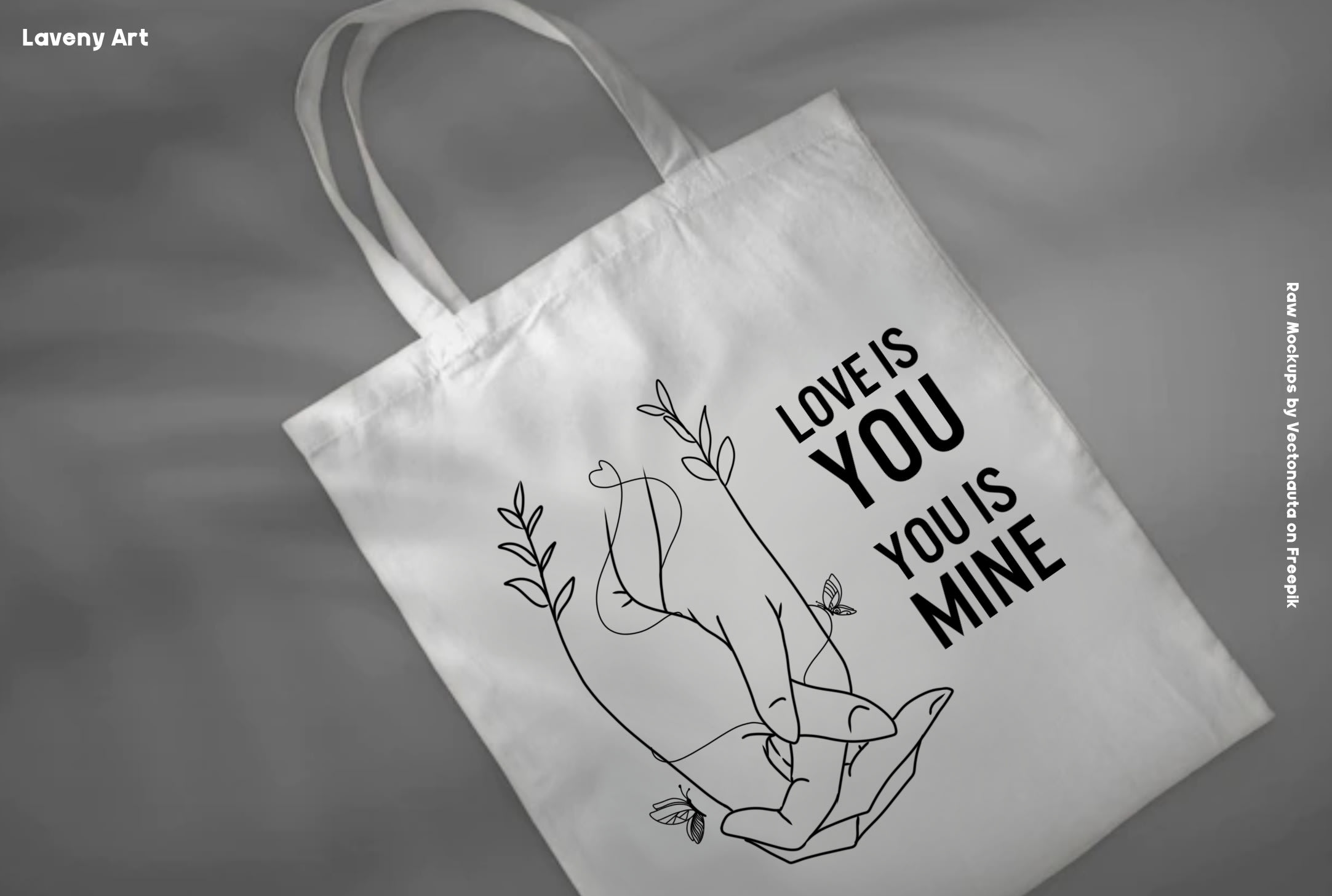 Freepik Tote Bag Minimalist Design Create Simple Line Art