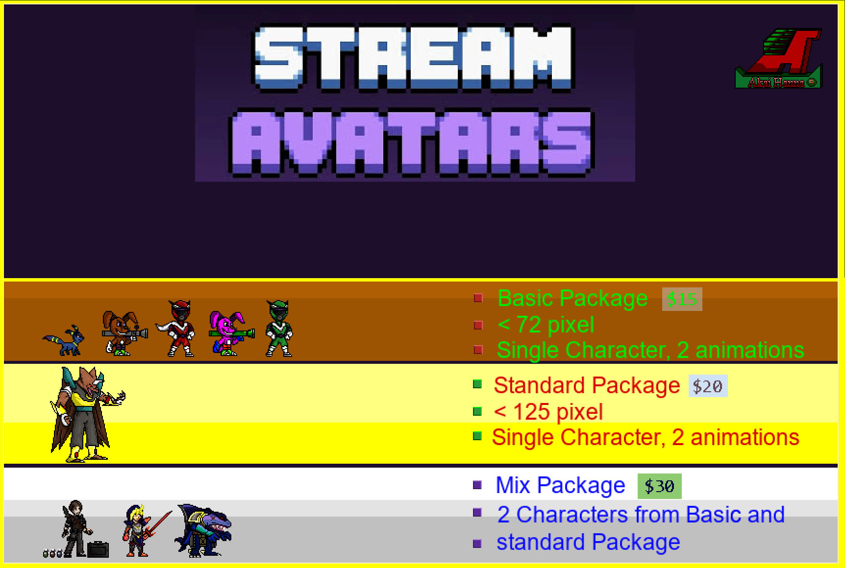 Sprite Sheet Twitch Stream Avatars Pokemon Stream Avatars Pixel