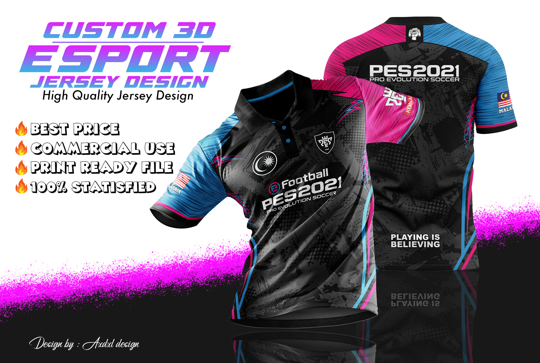 RTFSG Eastside Esports League - Skullz On-Demand Esports Jersey 2XL