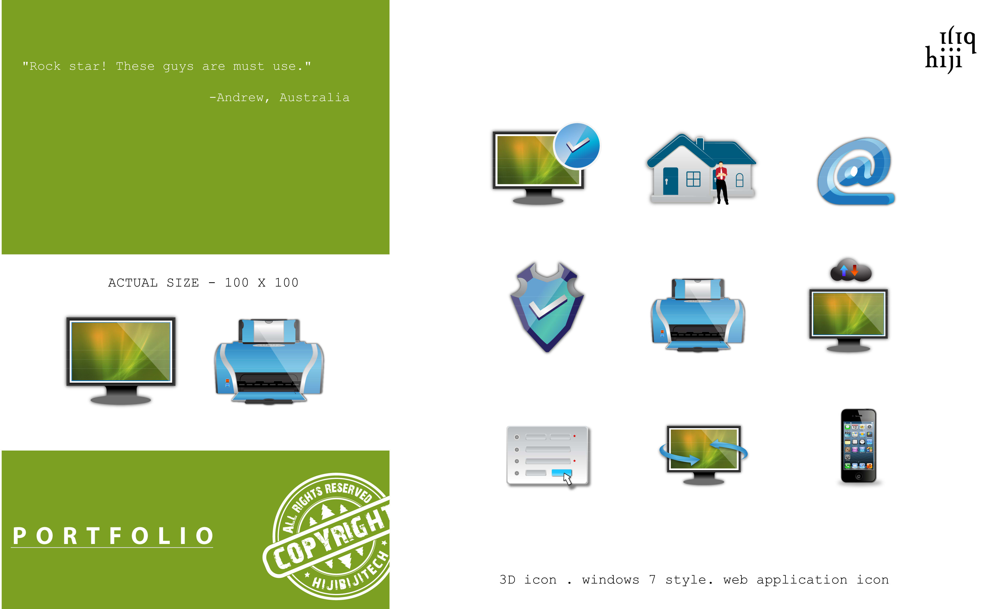 Create 3d Win7 Style Icon By Hijibijitech