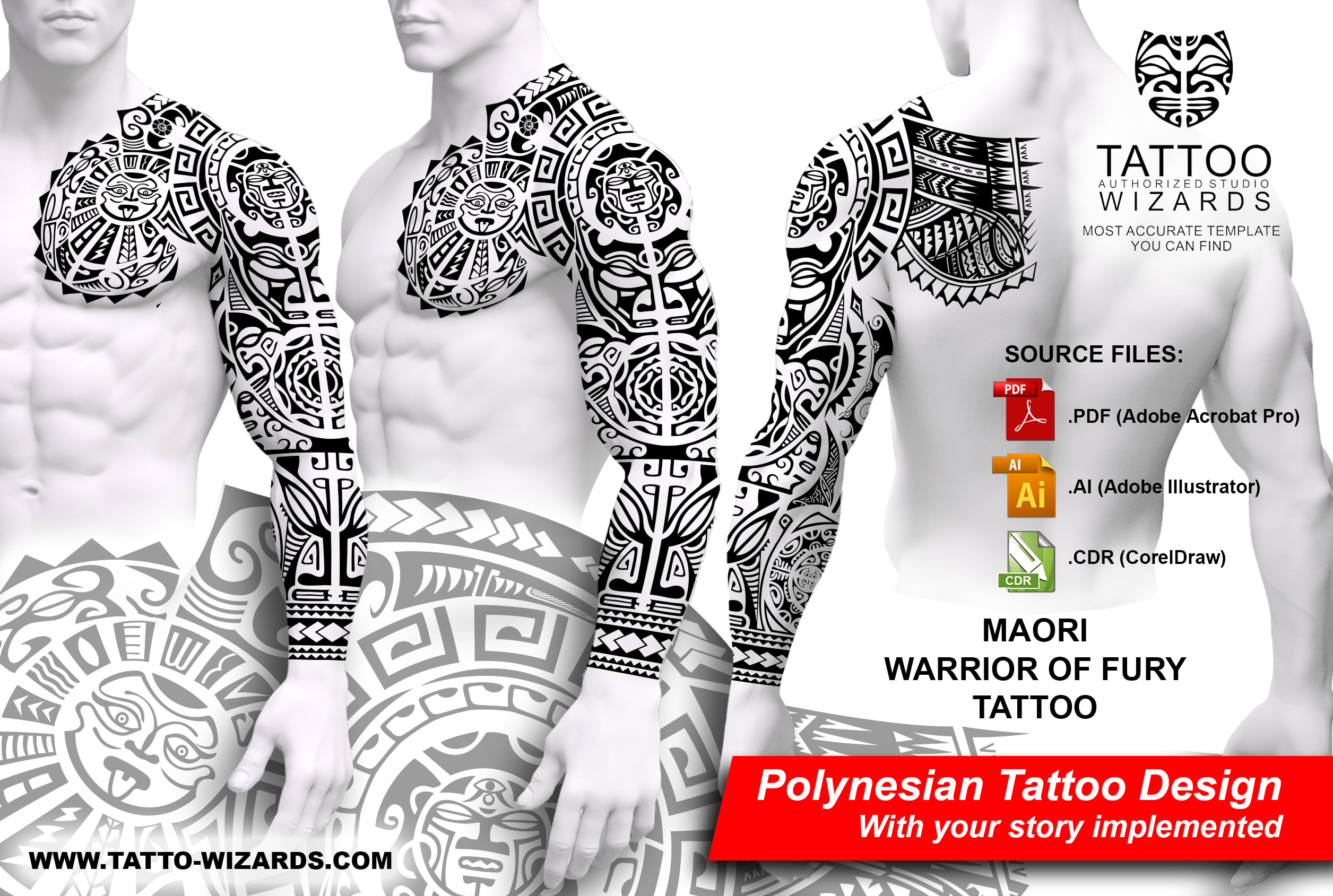 Create perfect polynesian maori samoan tattoo vector stencil design by  Tattoowizardsco  Fiverr