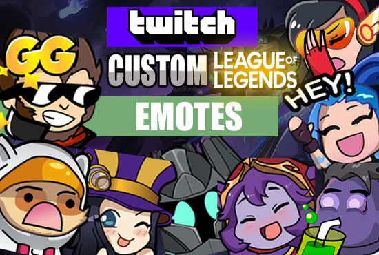 Draw custom league of legends emotes by Treg97 | Fiverr