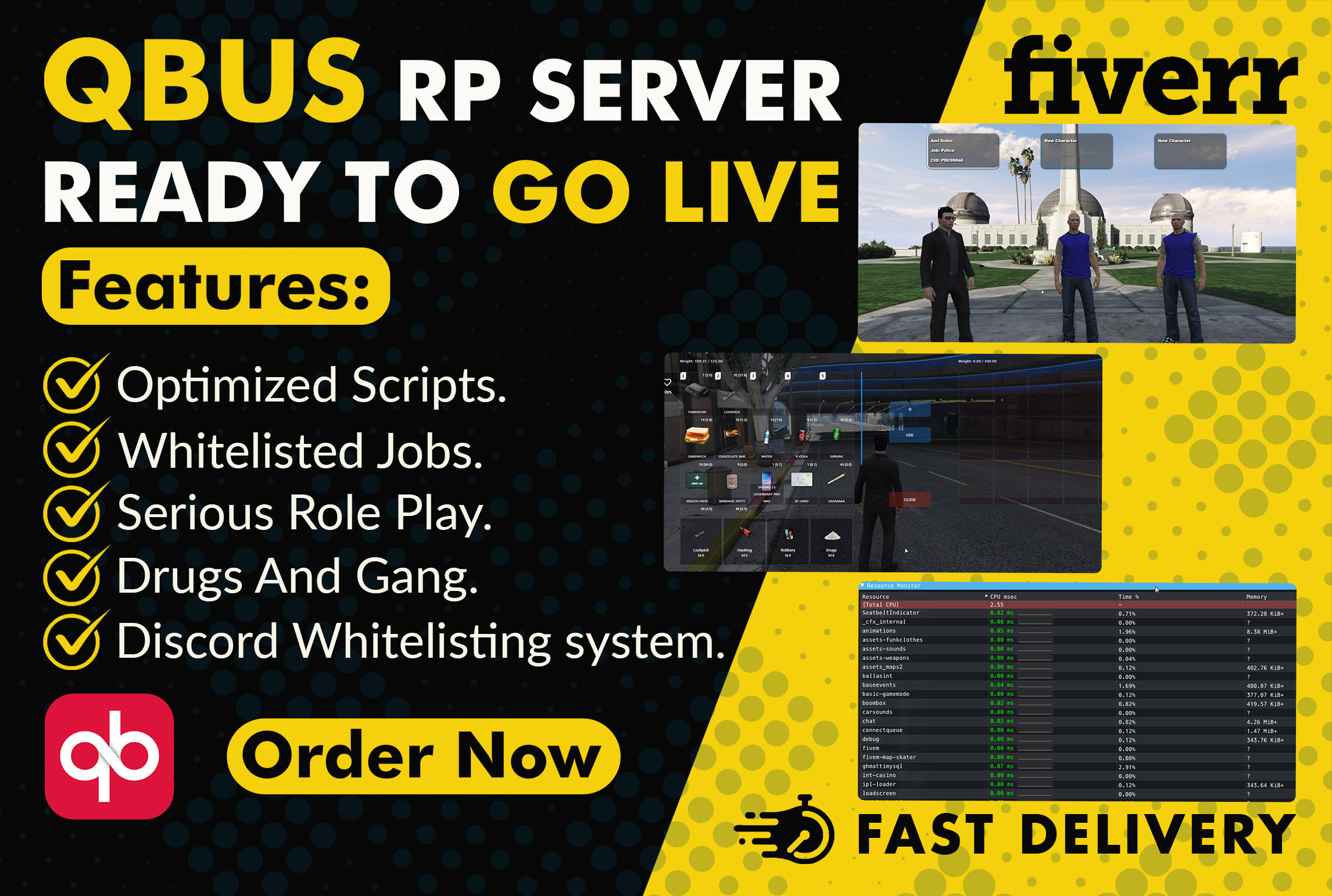 Setup a roleplay fivem server for you to run on any hosting by Fivemking