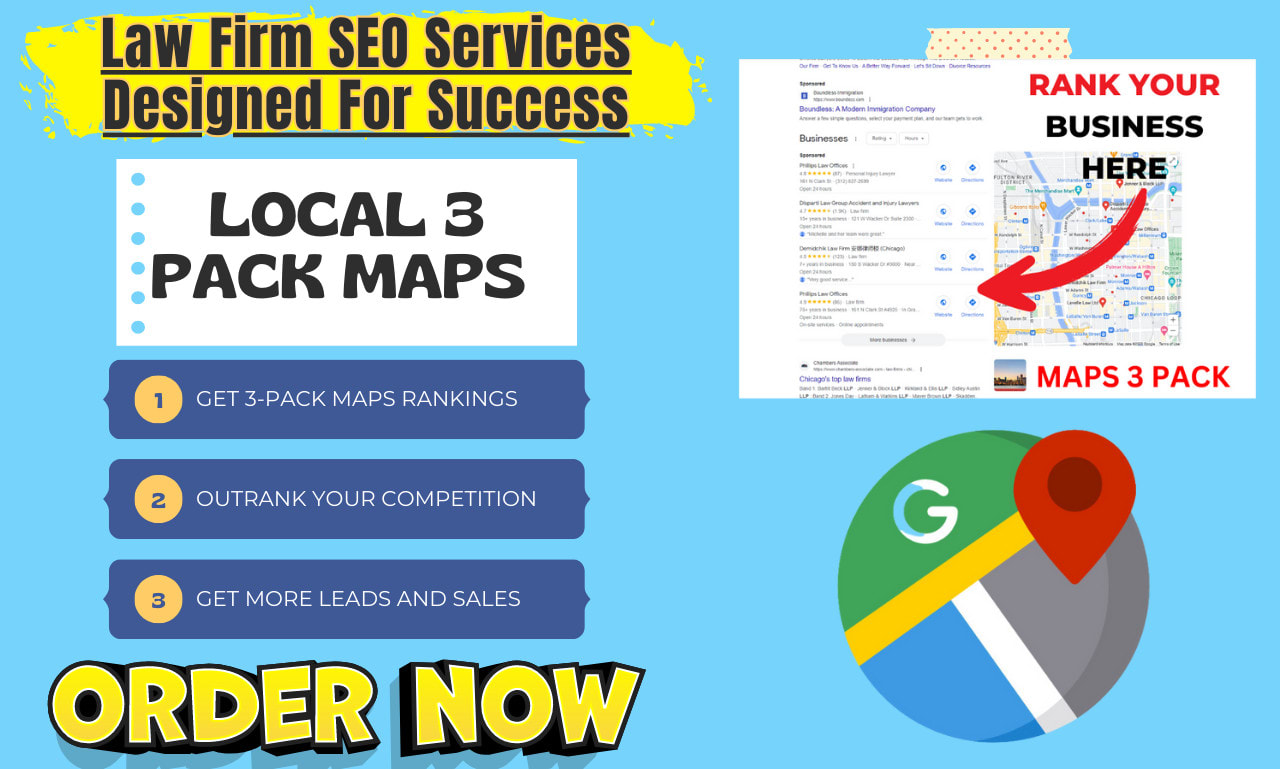 Do Advanced Local Seo For Law Firms Gmb To Get 3 Pack Maps Rankings By  Seoserviceagts | Fiverr