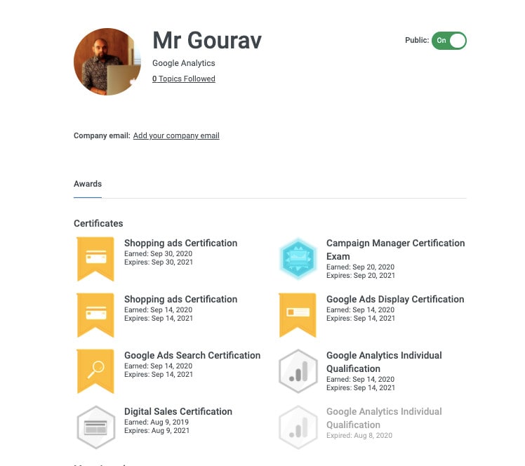Do google analytics, tag manager, adwords, data studio by Gourav_chhabra |  Fiverr