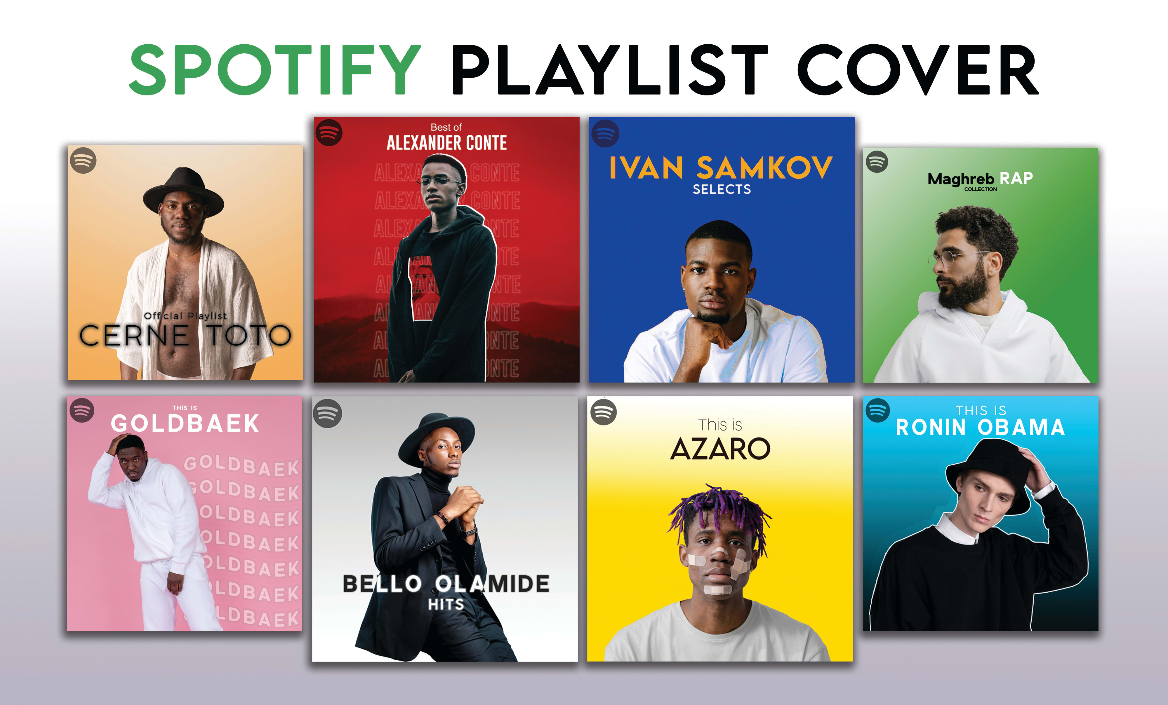 do unique playlist cover for spotify and itunes