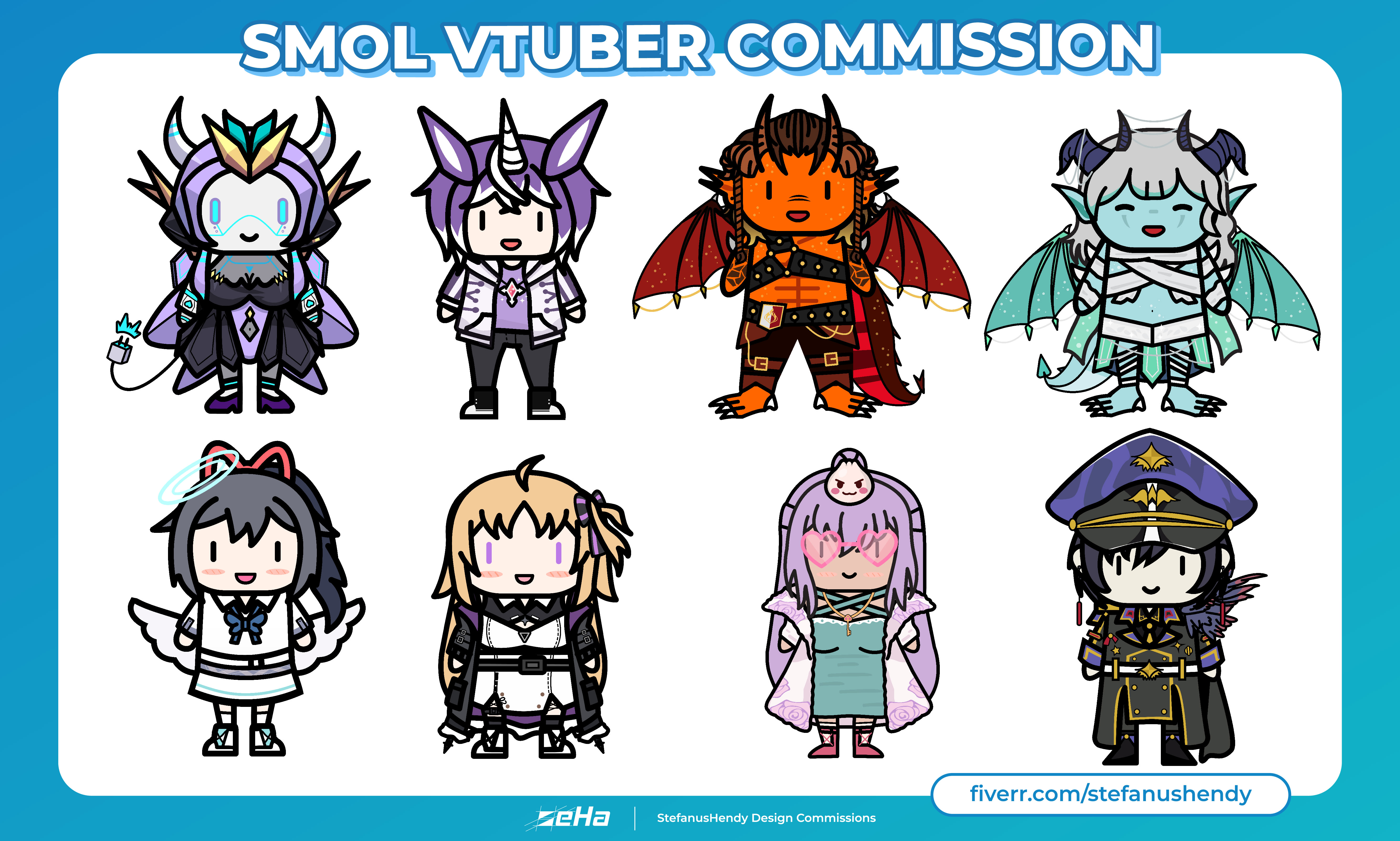 JudedWind  Comms open on X: The smol or chibi or whatever style that i'm  doing is funja I made Some Char of Some animes vtuber or Oc of Some ppl and