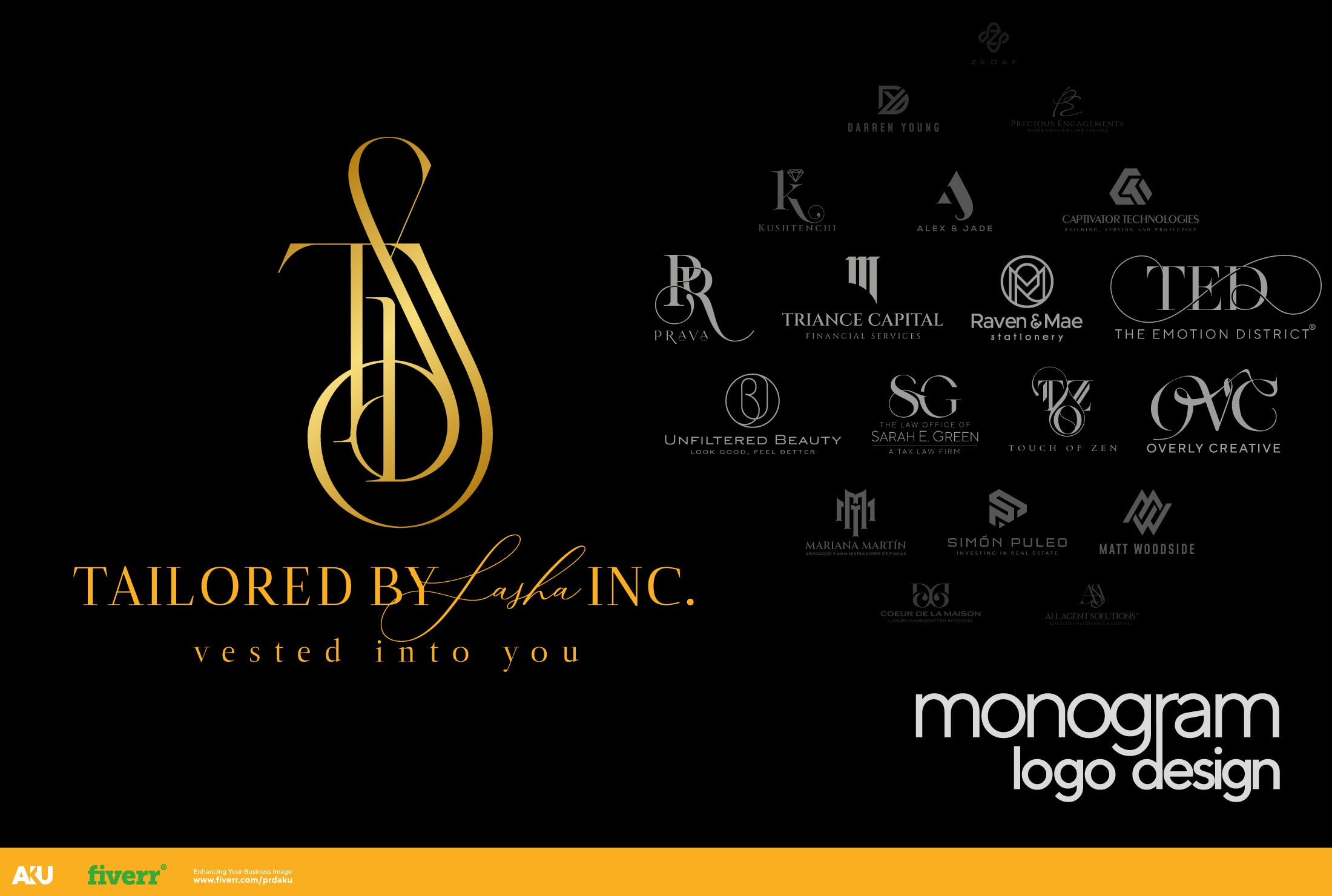 Design an eye catching initial letters, monogram logo by Prdaku