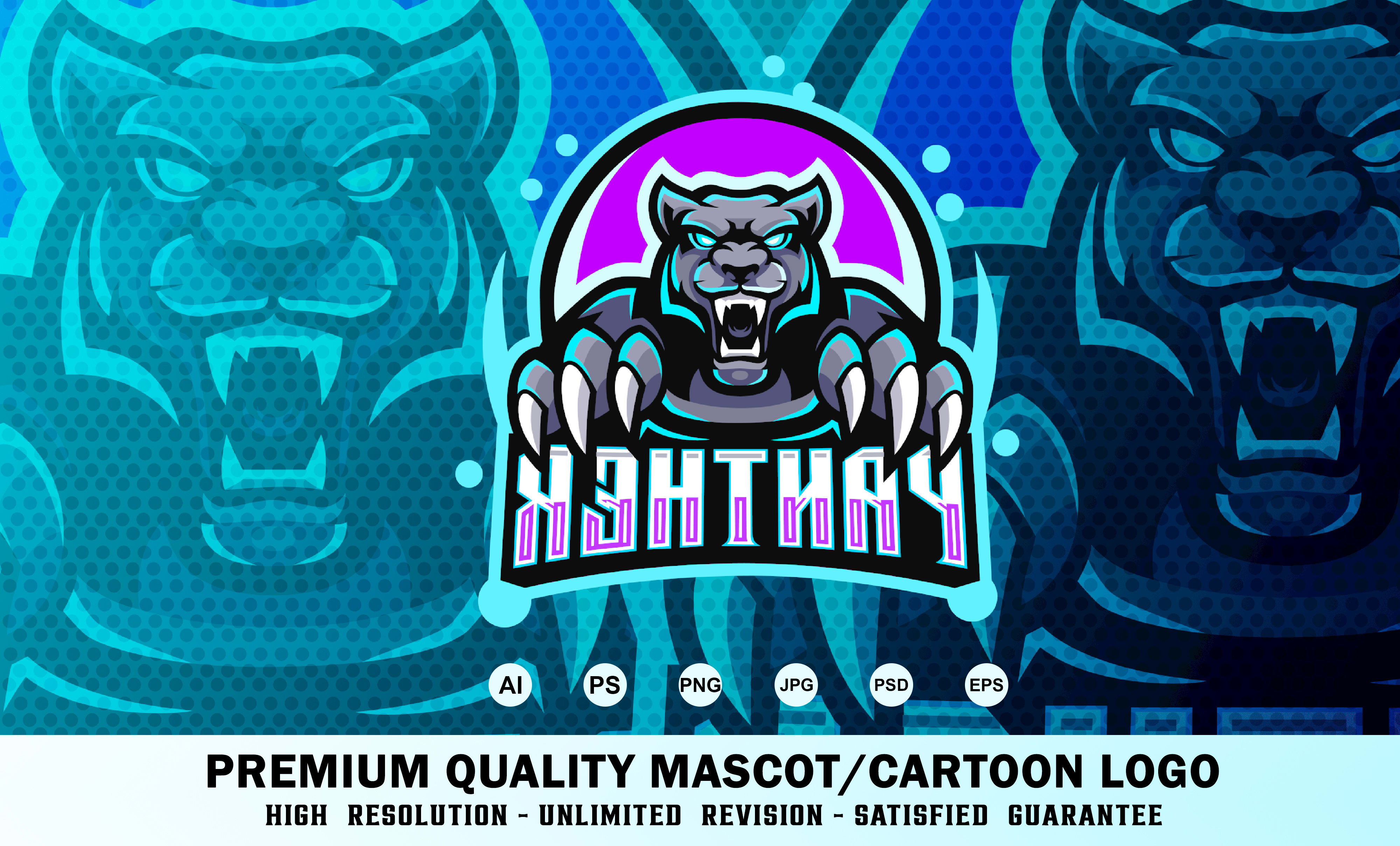 Premium Vector  Mascot gaming logo template for esports streamer