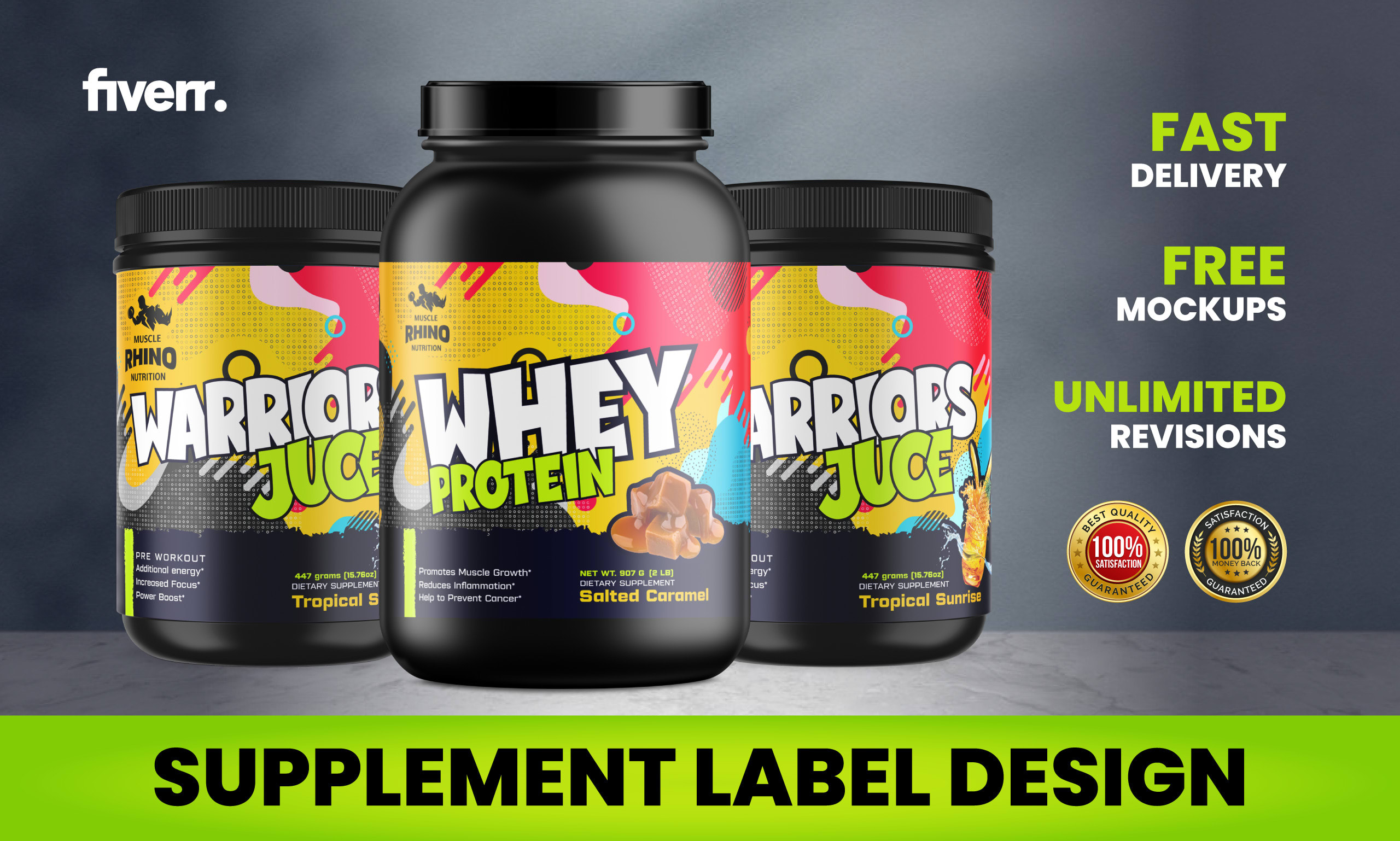 CBD Supplement Label Example