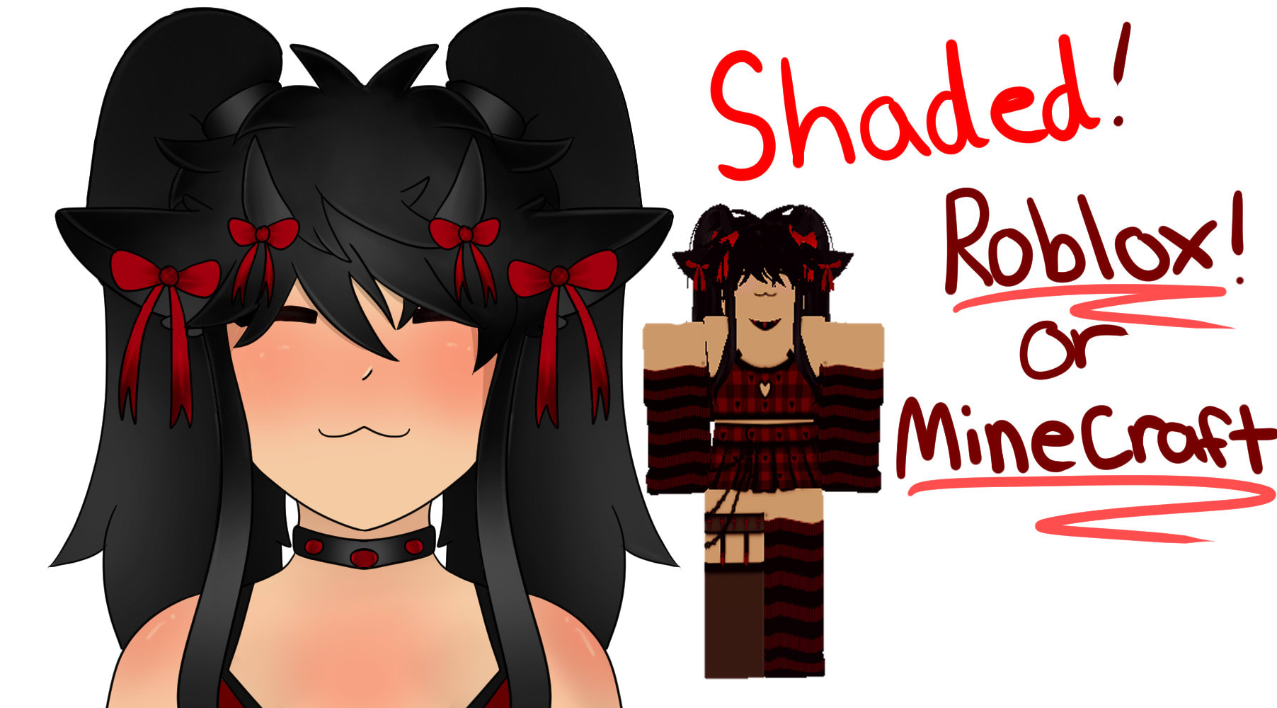 Free Drawings I did of redditor's roblox avatars + one of mine