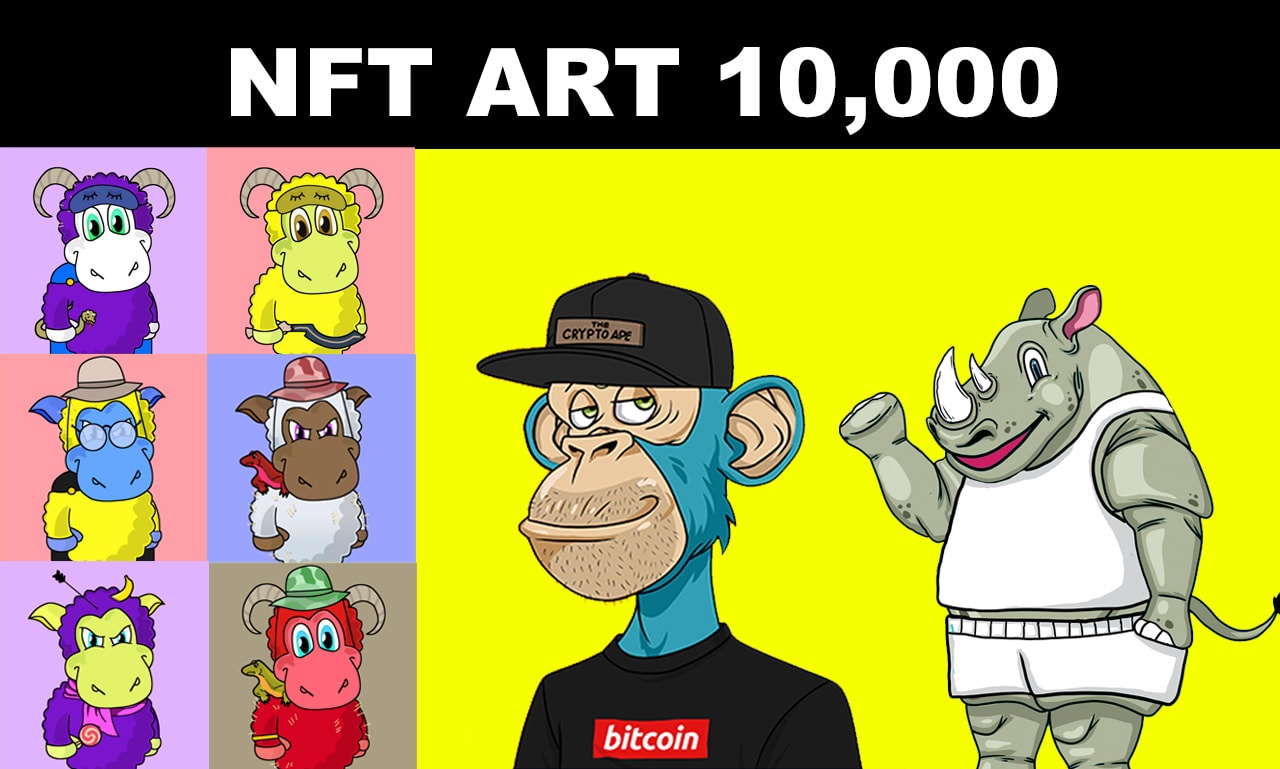 Design and generate unique nft arts collection by Rantiono | Fiverr