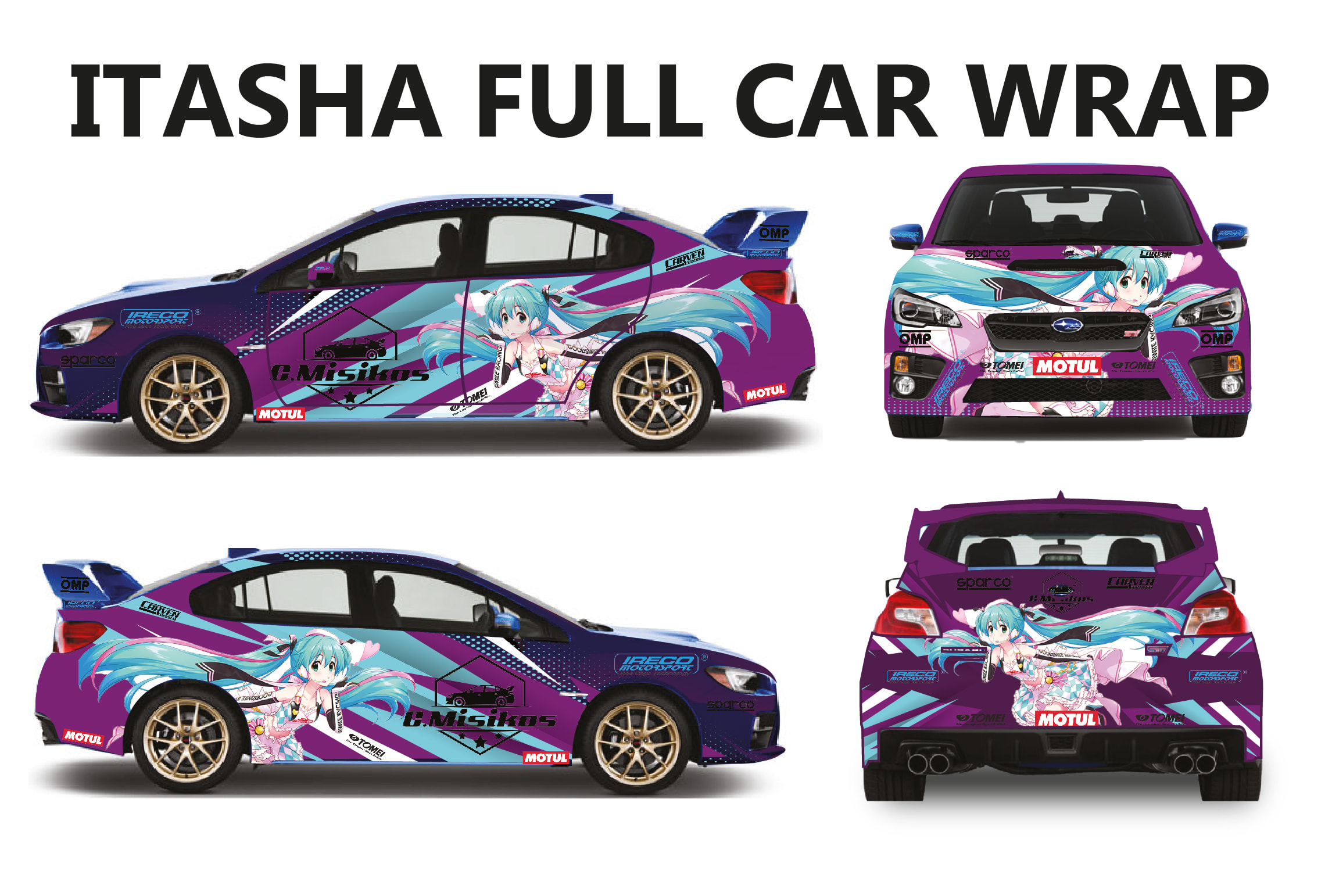 Do itasha car wrap design, itasha design car, racing car wrap, car wrap  design by Saragraphic101 | Fiverr