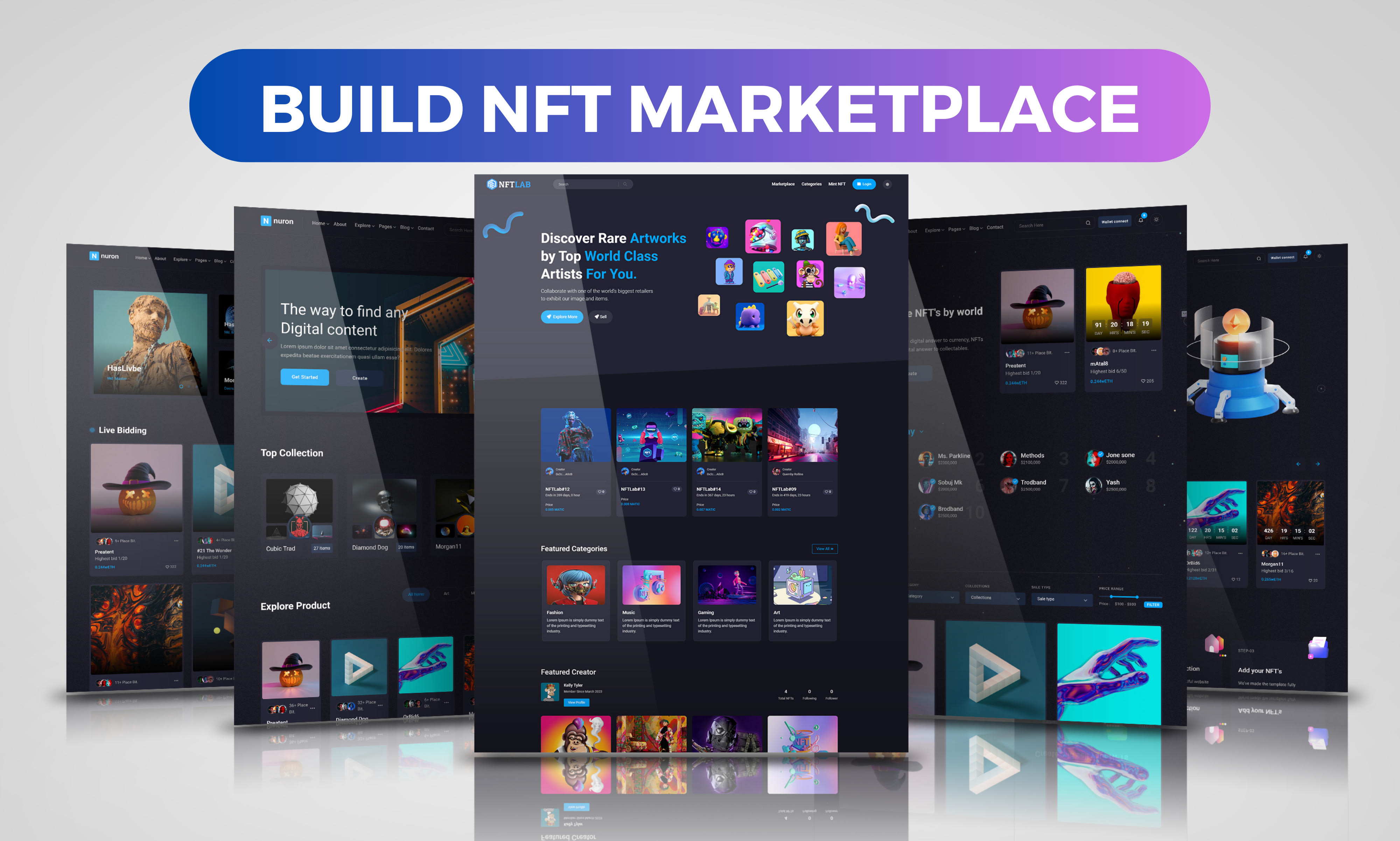 Create evm based nft marketplace and bitcoin ordinals marketplace by  Sartaz_murtuja | Fiverr