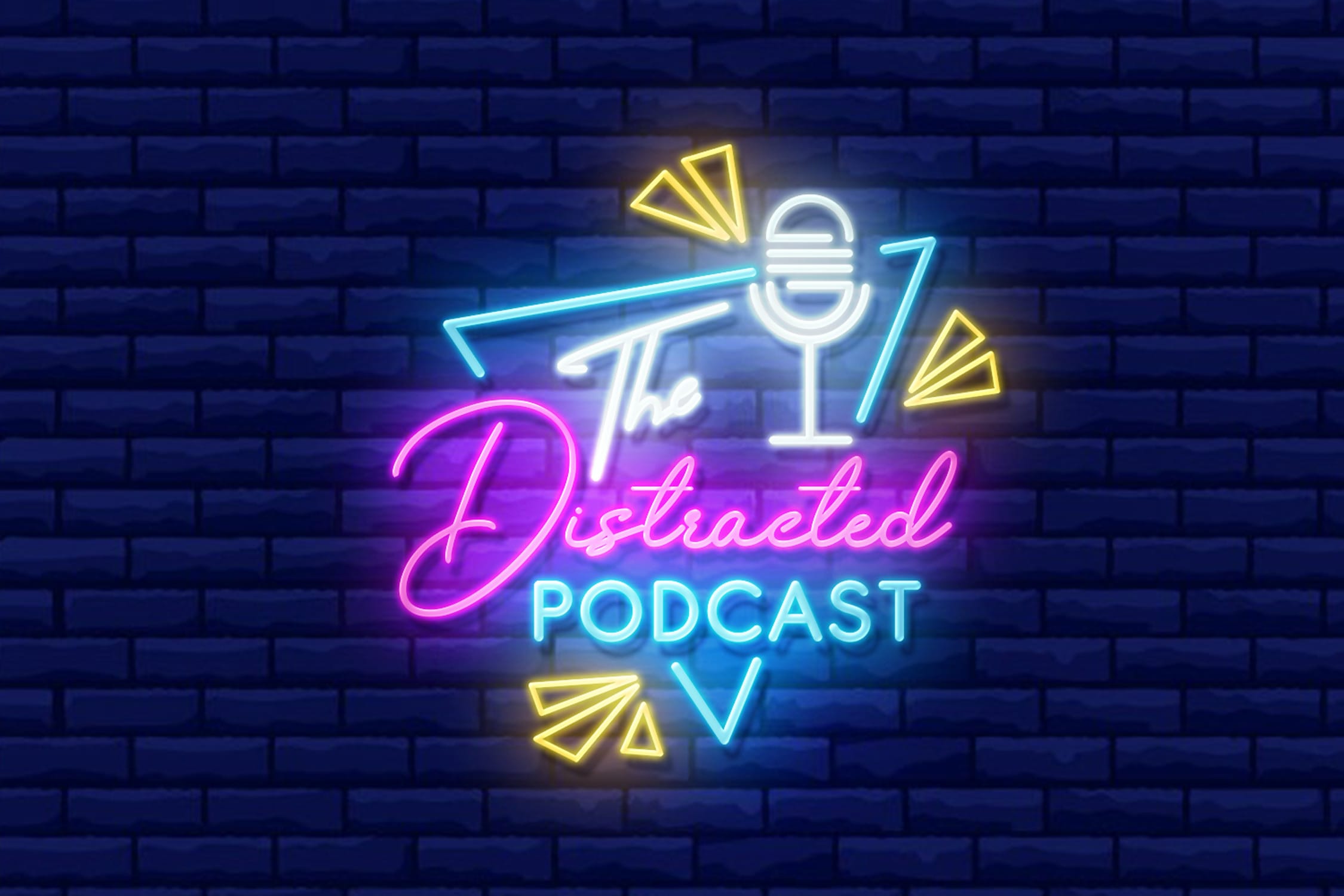 neon sign, neon logo, gaming logo, podcast