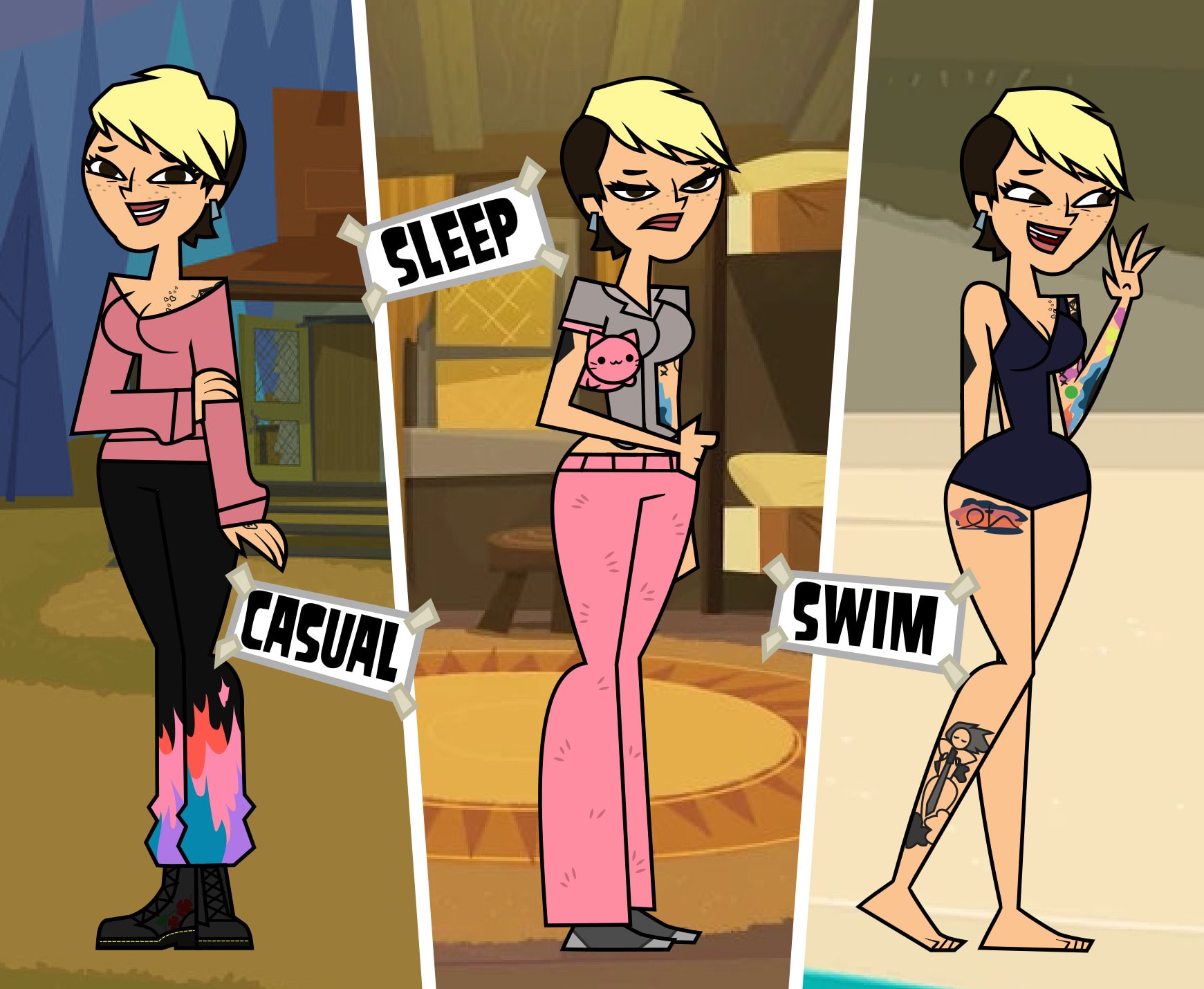 Total Drama Island Characters | Photographic Print