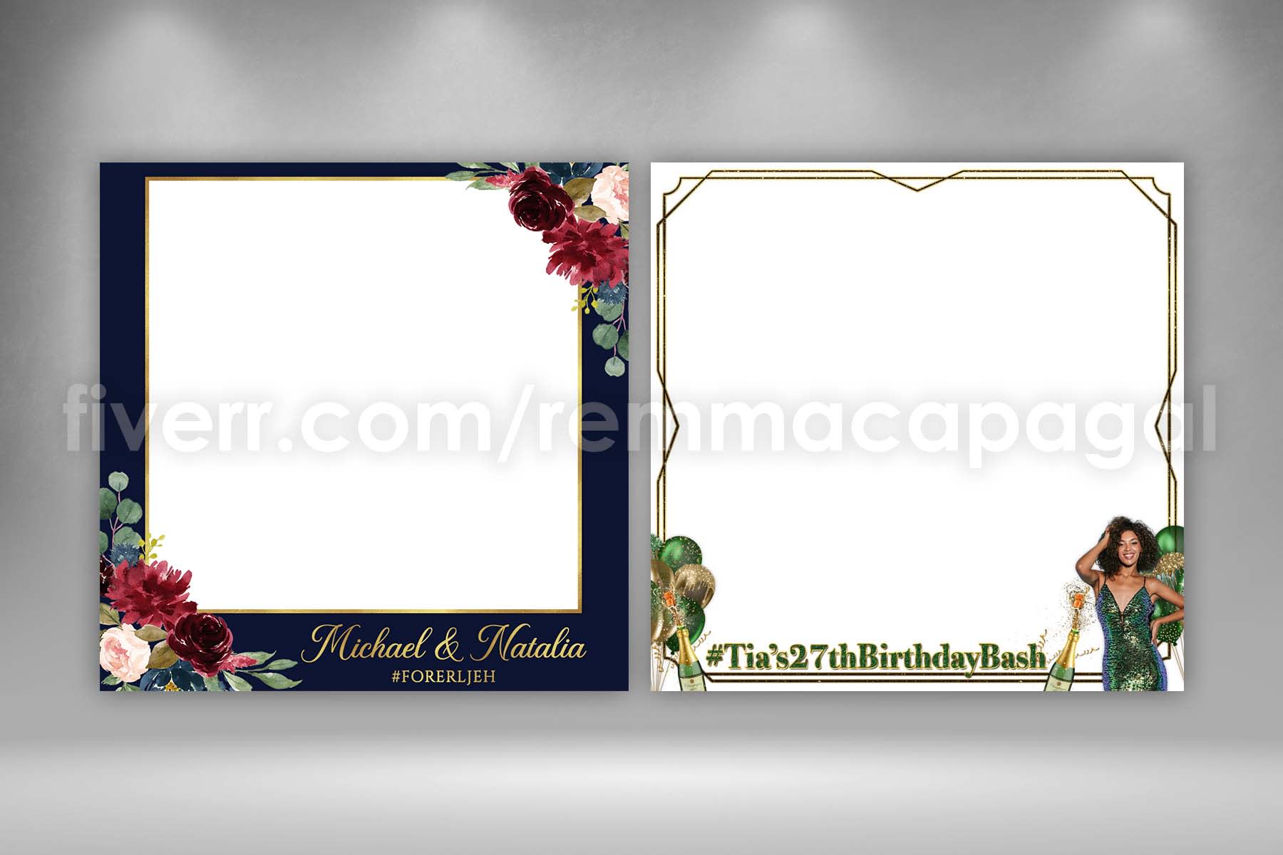Do photo booth template, strip, 360 overlay design by Gdtaslima