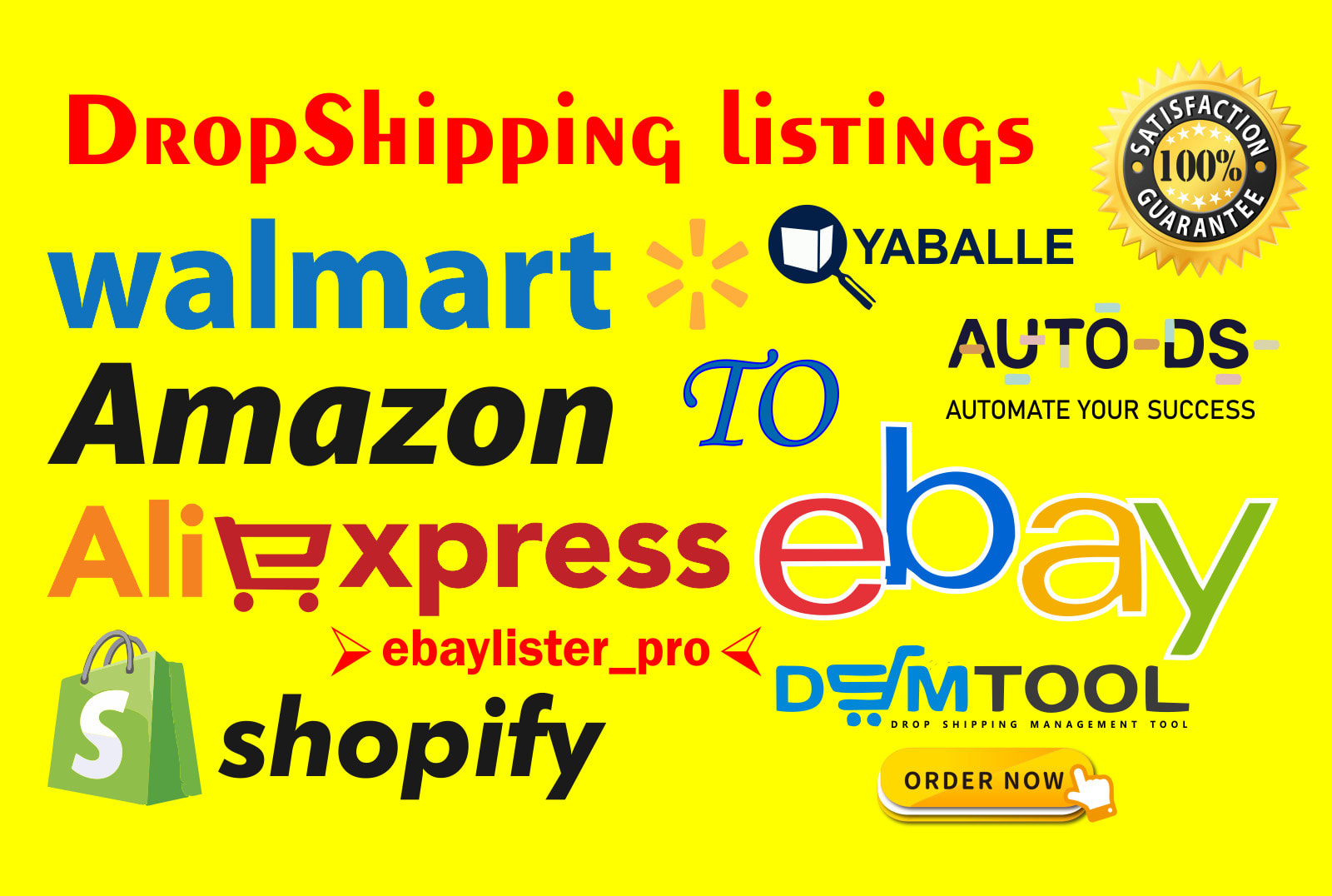 Do aliexpress walmart or amazon to ebay dropshipping by Ebaylister_pro |  Fiverr