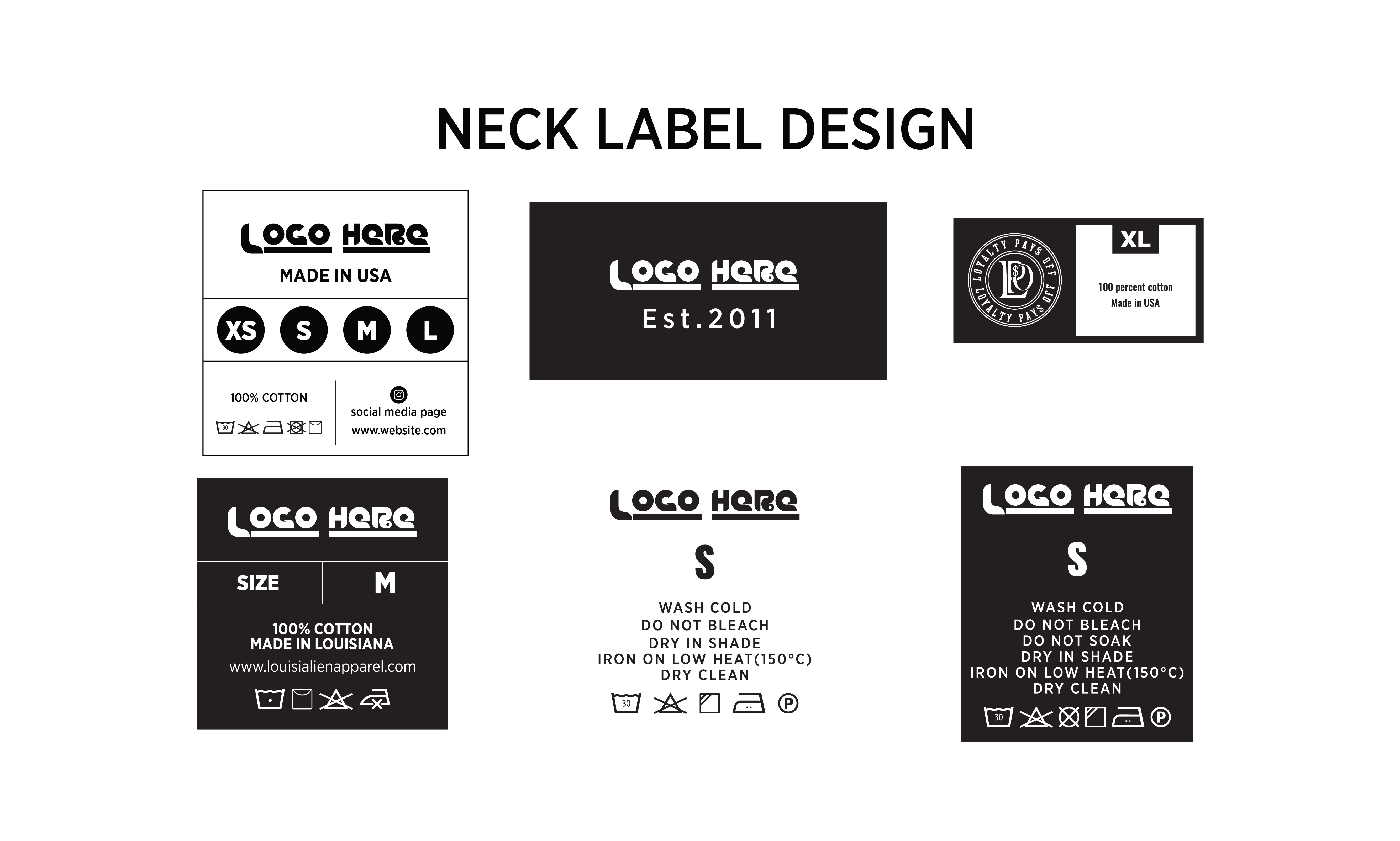 Free Printable Customizable Clothing Label Templates Canva 55 OFF