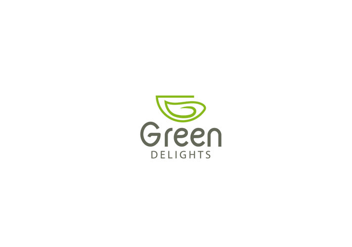 Design green delights logo entwicklung