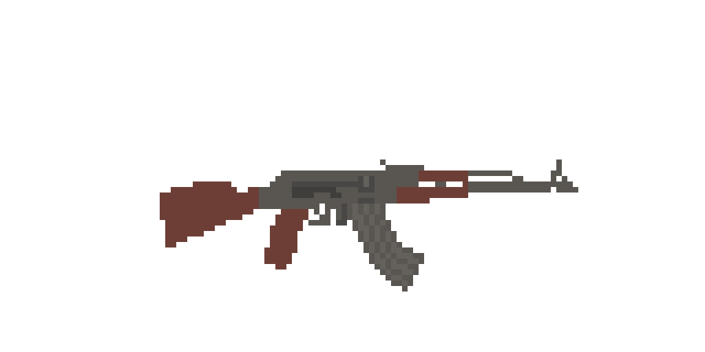 Pixel Art Rifle Gun Graphic by Muhammad Rizky Klinsman · Creative Fabrica