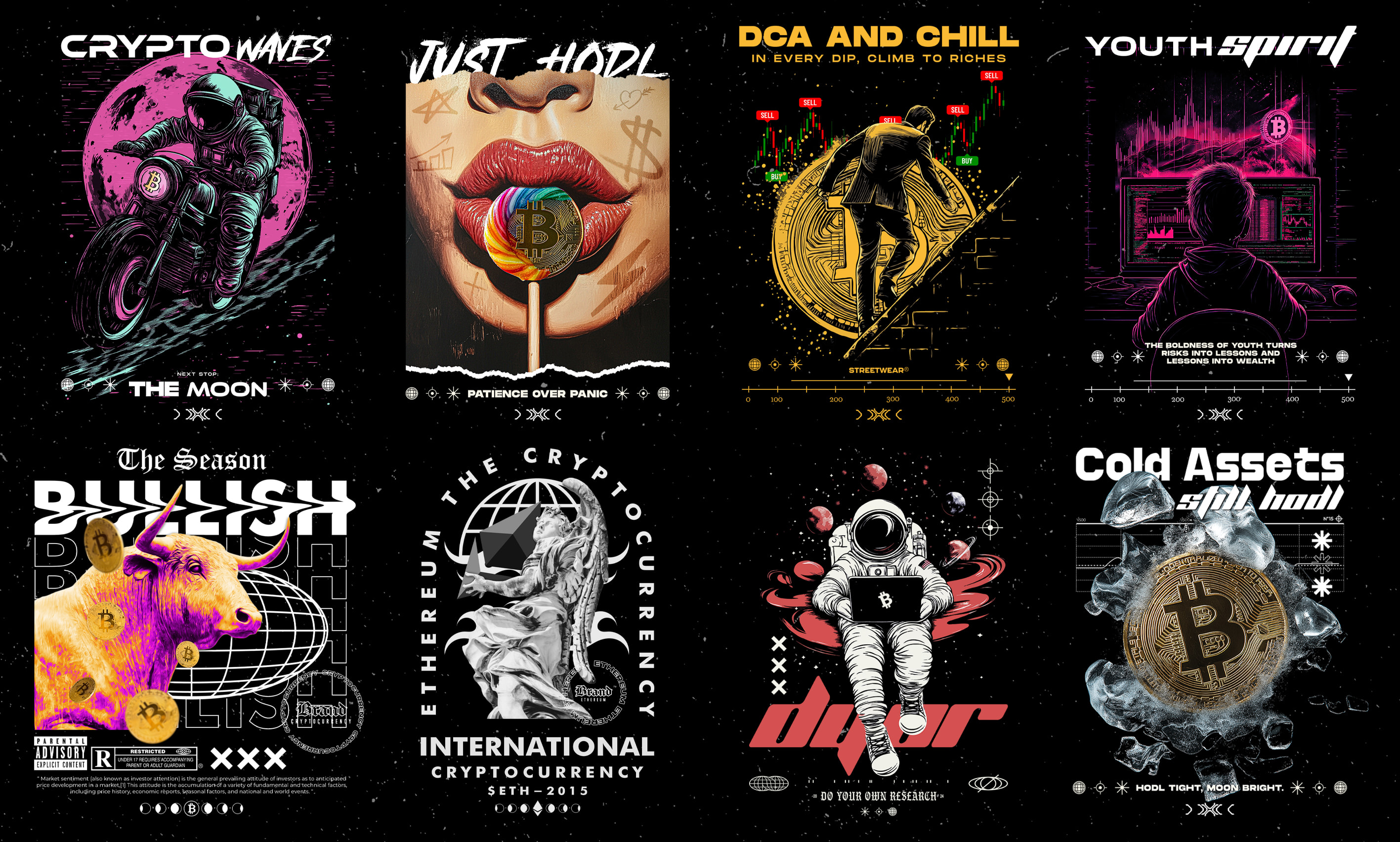 Design a crypto streetwear apparel for your brand by Syahrulkhls | Fiverr