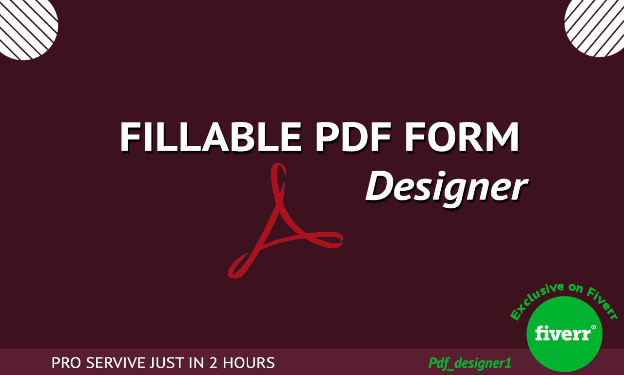 Create pdf document, fillable pdf form in adobe acrobat by Pdf_designer1 |  Fiverr
