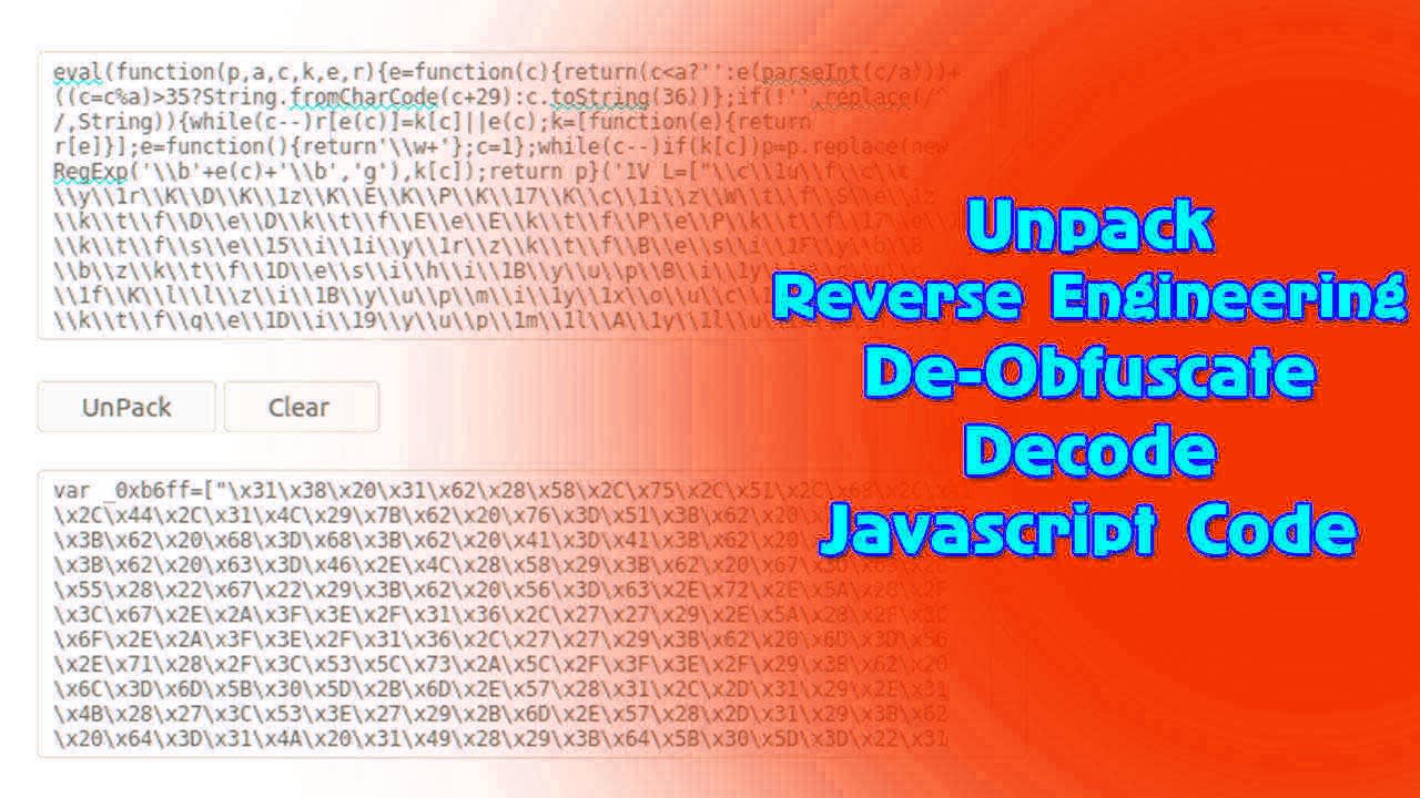 Decode, deobfuscate, decrypt encoded javascript code by ...