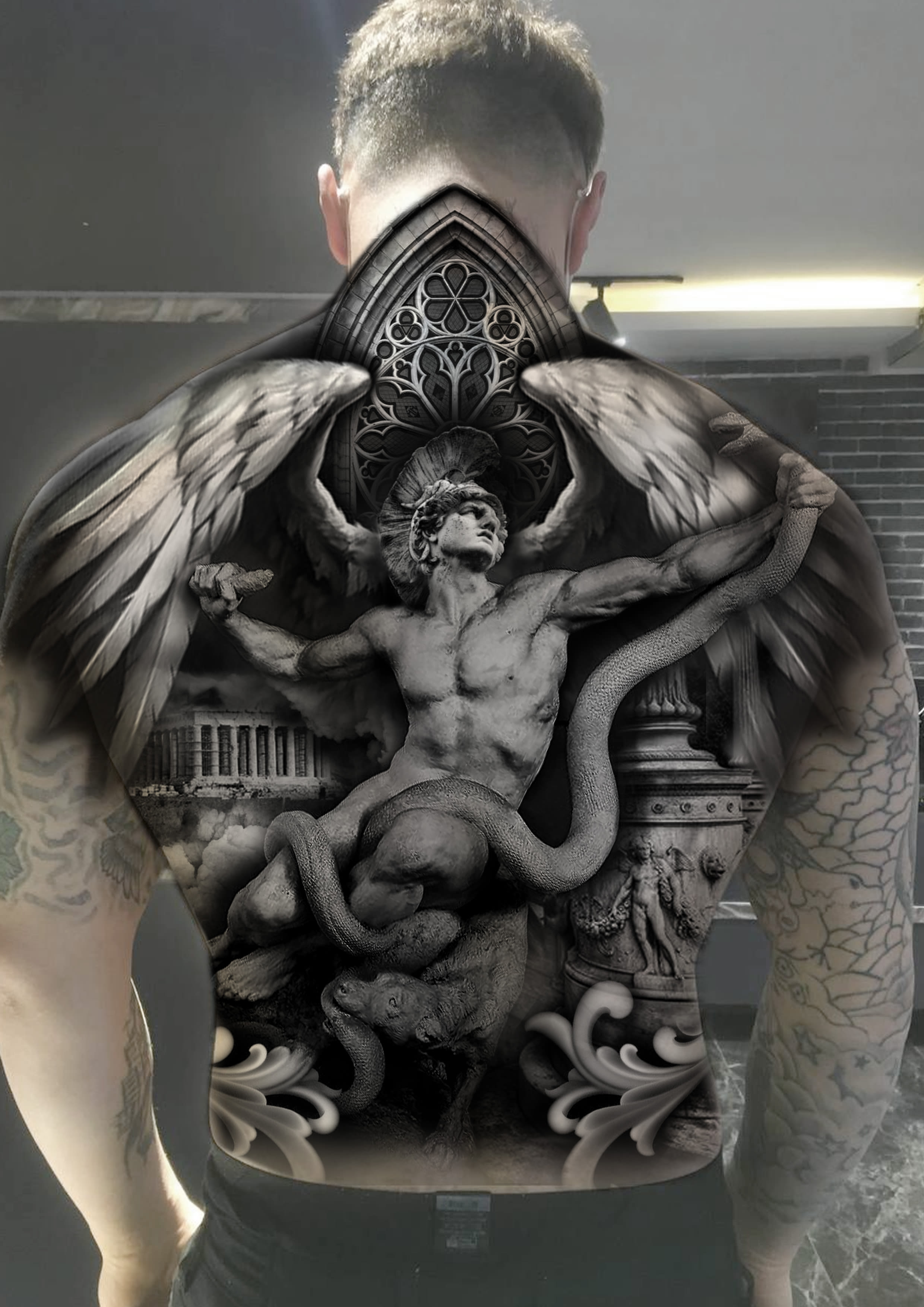 Do special tattoo design about greek mythology by Gk_ezgi