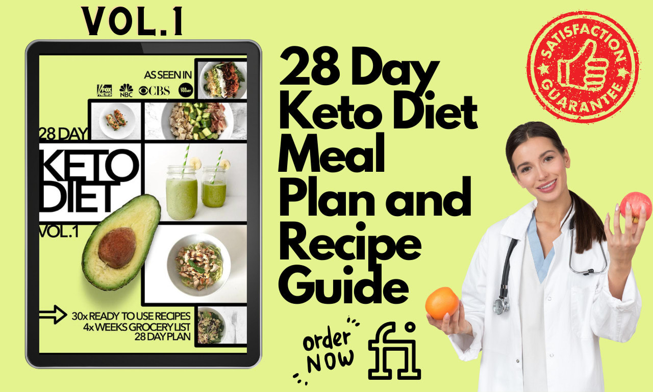 Give You A 28 Day Keto Diet Meal Plan And Recipe Guide Vol 1 By Thehotketo  | Fiverr