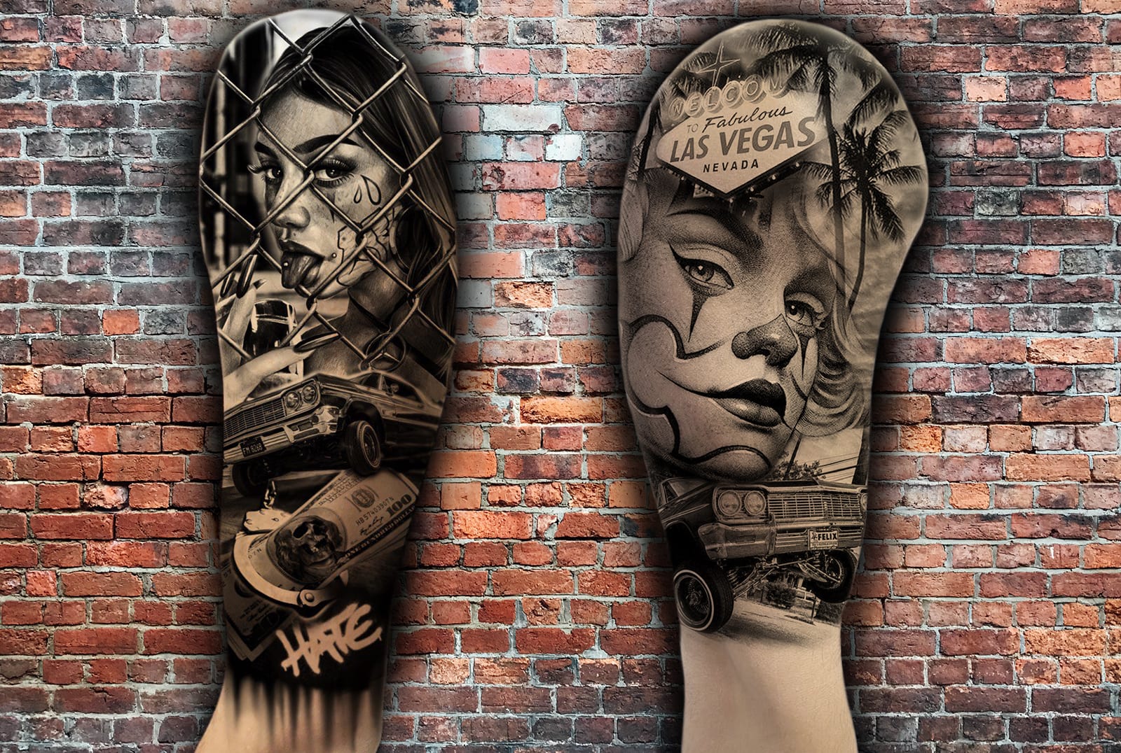 Chicaon sleeve tattoo design high resolution download  TattooDesignStock