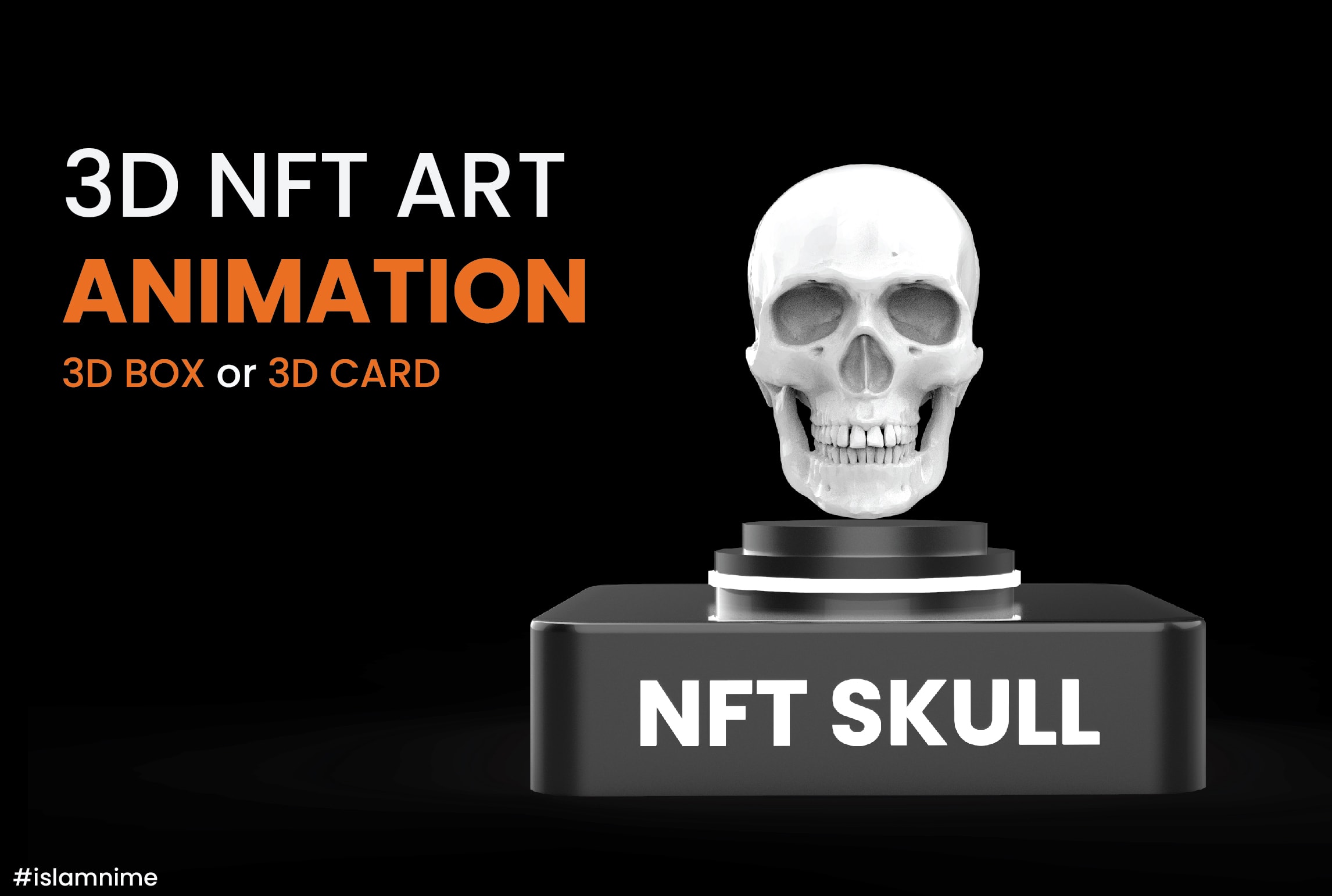 Create 3d box nft crypto art card coin animation with your nft business by  Islamnime | Fiverr