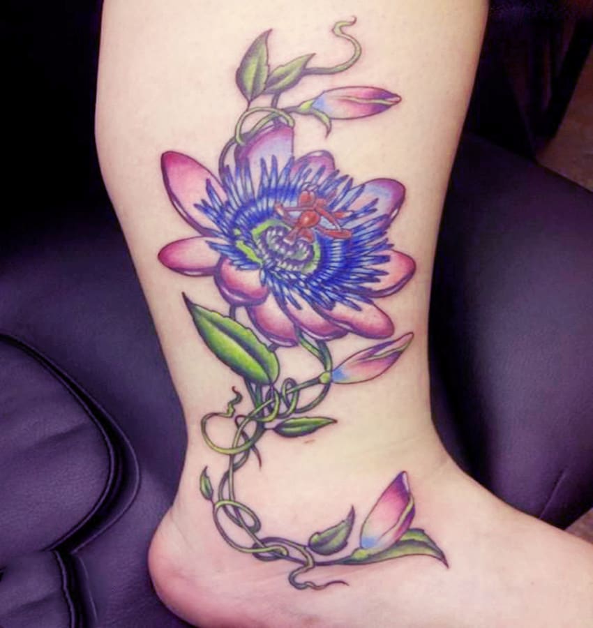 passion-flower-tattoo-outline-best-flower-site
