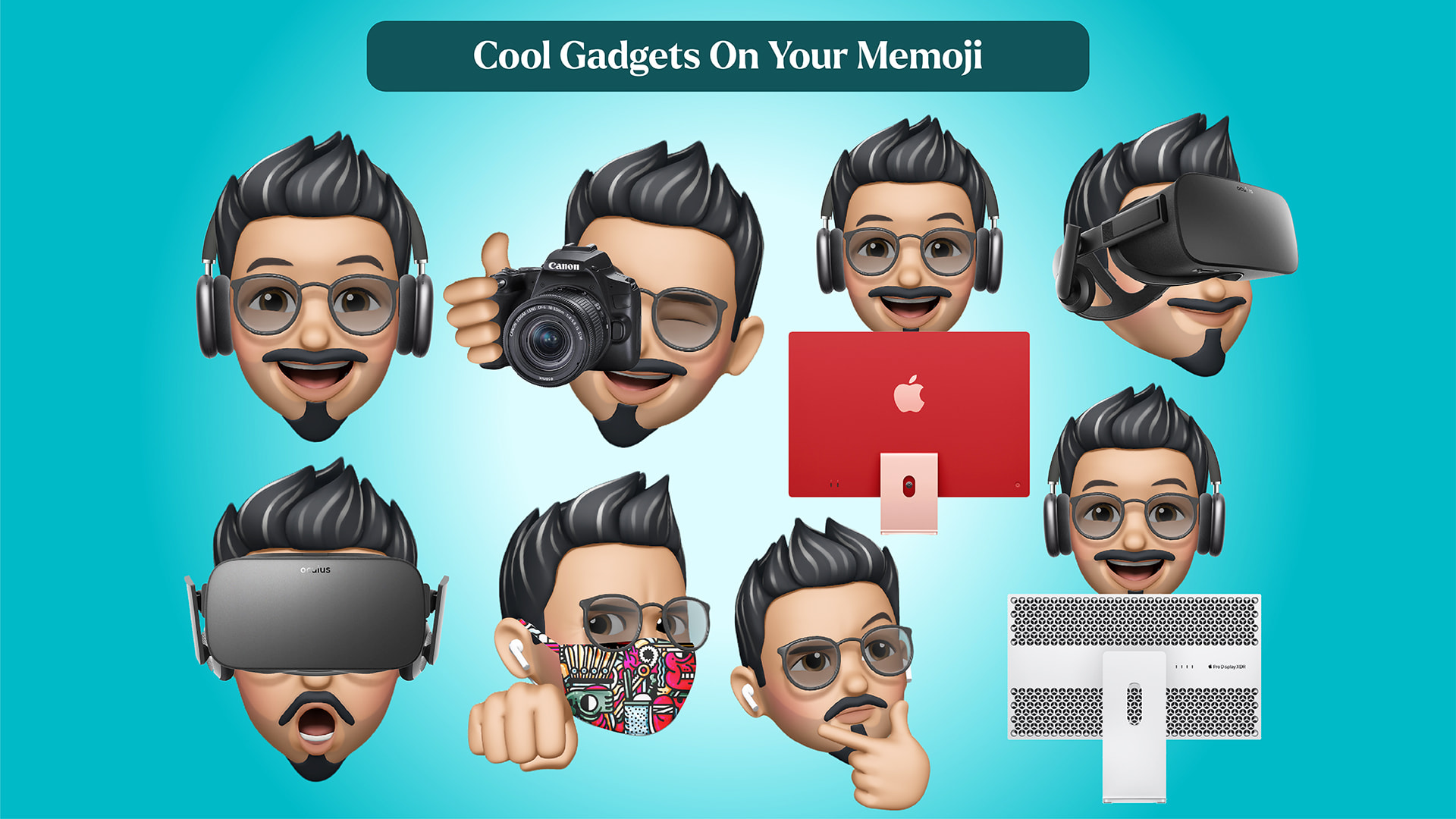 Make you a cool memoji with custom gadgets and imac memoji by Emtodedesign  | Fiverr
