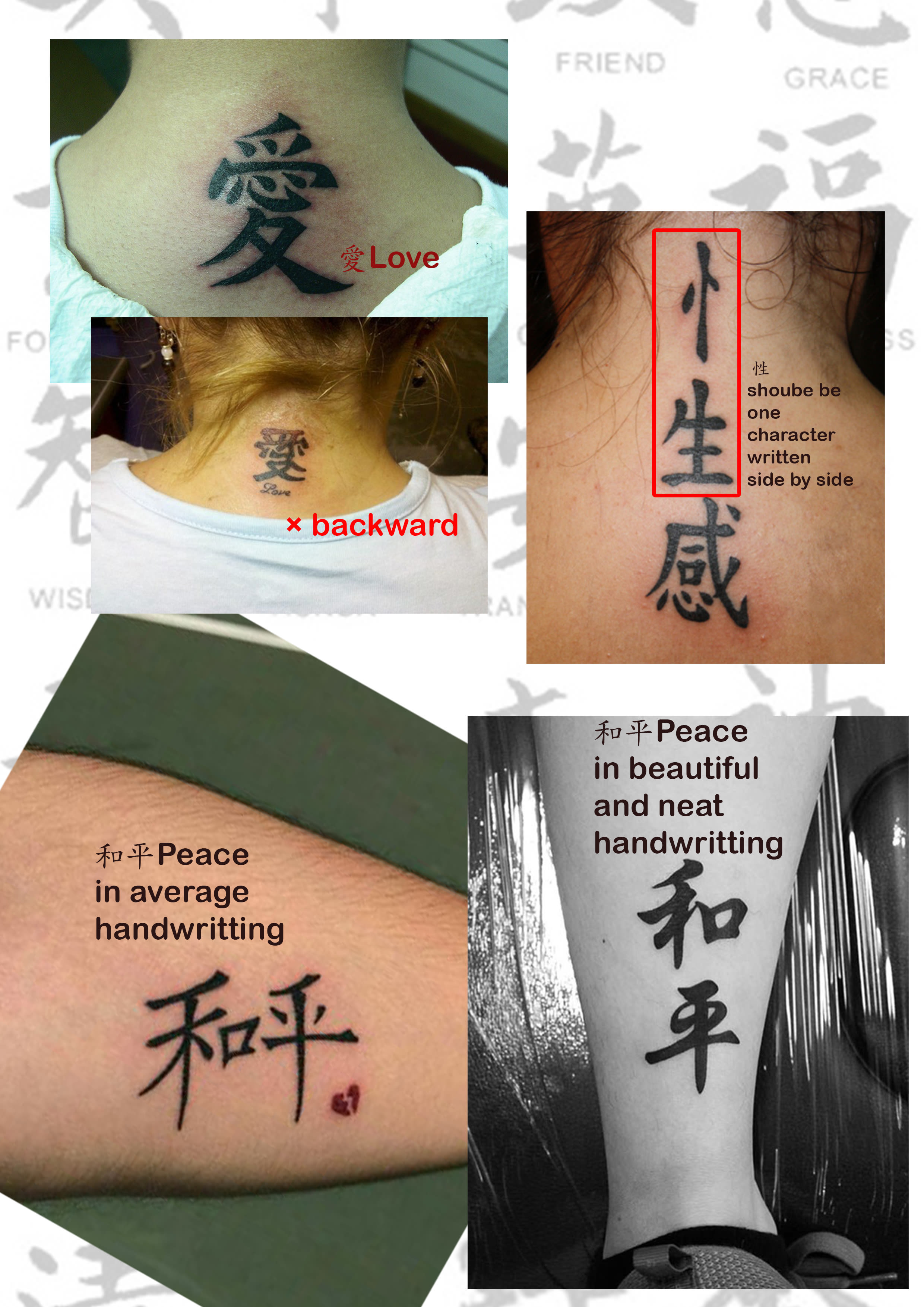 Translate or verify your tattoo in traditional chinese by Kes_li | Fiverr