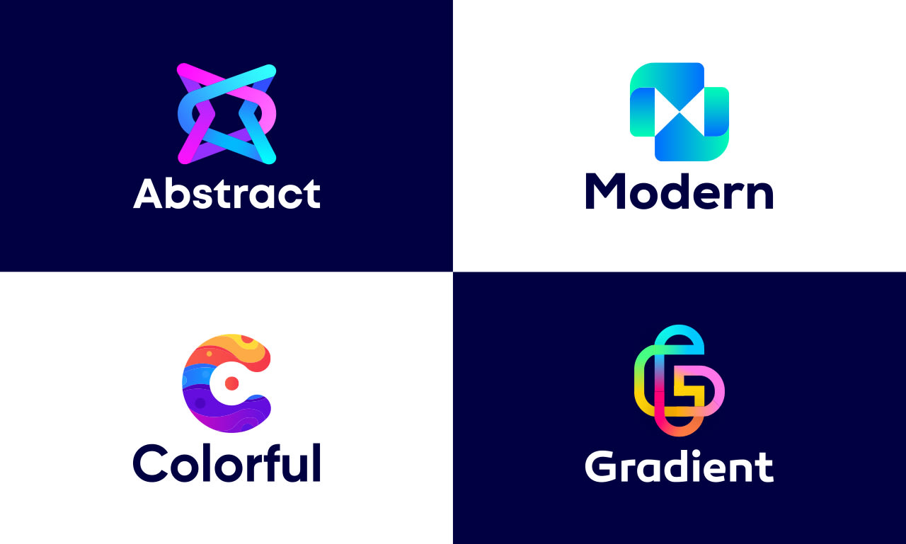 Premium Vector  Creative abstract modern programming coding logo design  colorful gradient coding bot logo