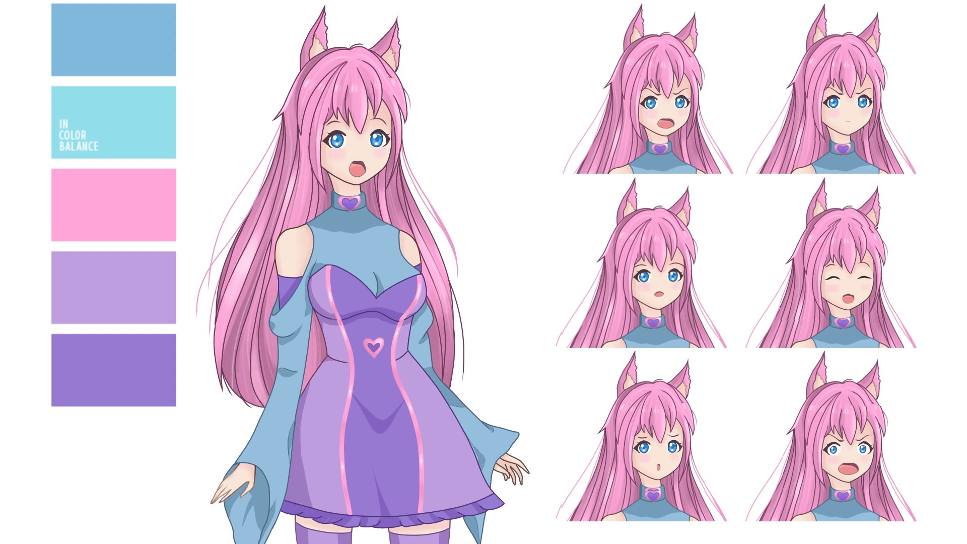 Draw anime sprite or pixel art for your game or visual novel by  Halfstaratelier