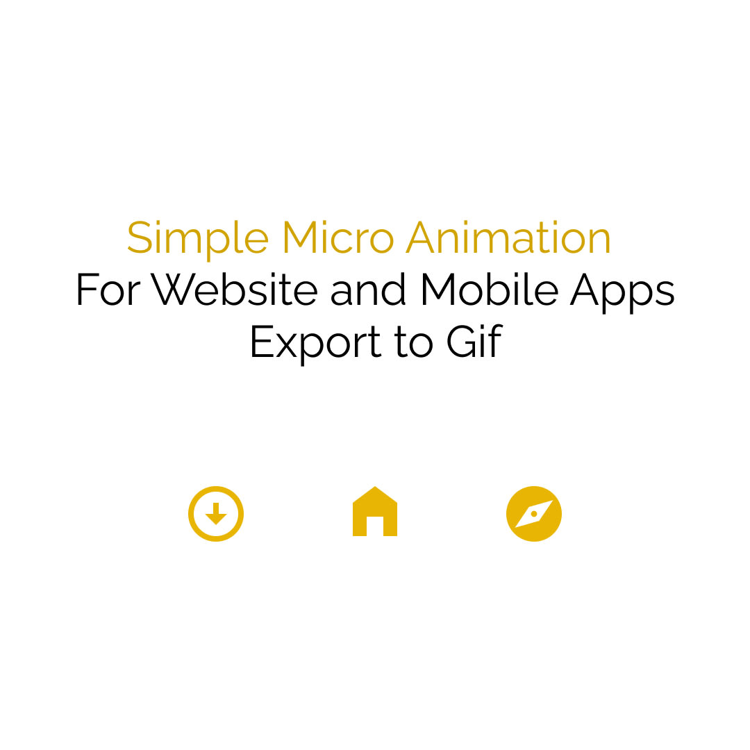 Create simple micro animation gif for your website or apps by Fauzansahri |  Fiverr