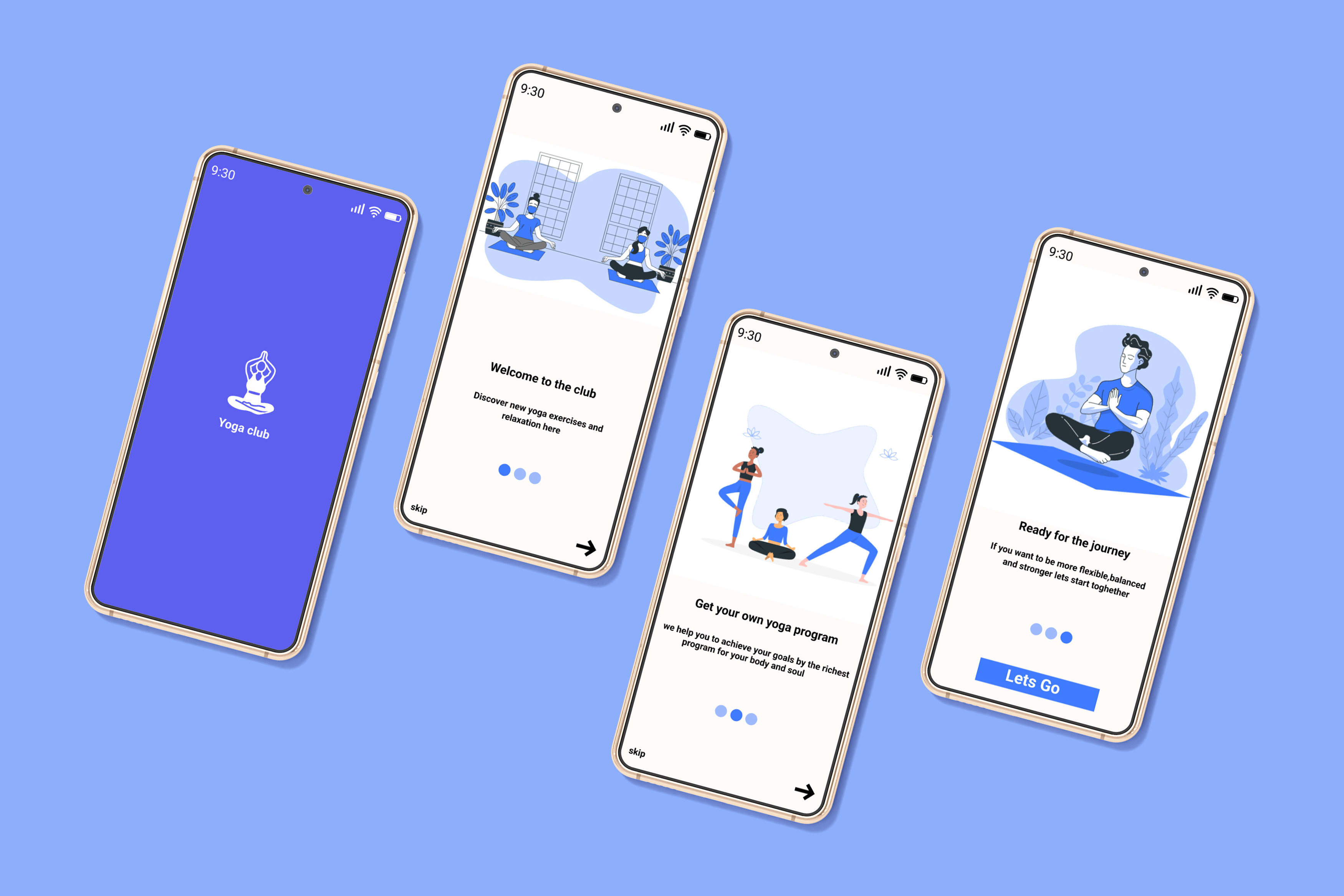 Yoga Onboarding Screen - UpLabs