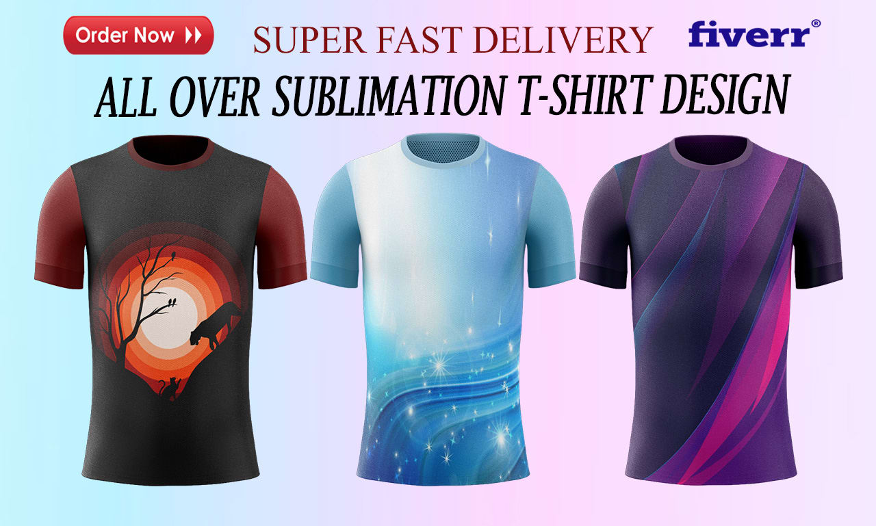 ALL OVER PRINT DESIGN- SUBLIMATION Graphic T-Shirt for Sale by