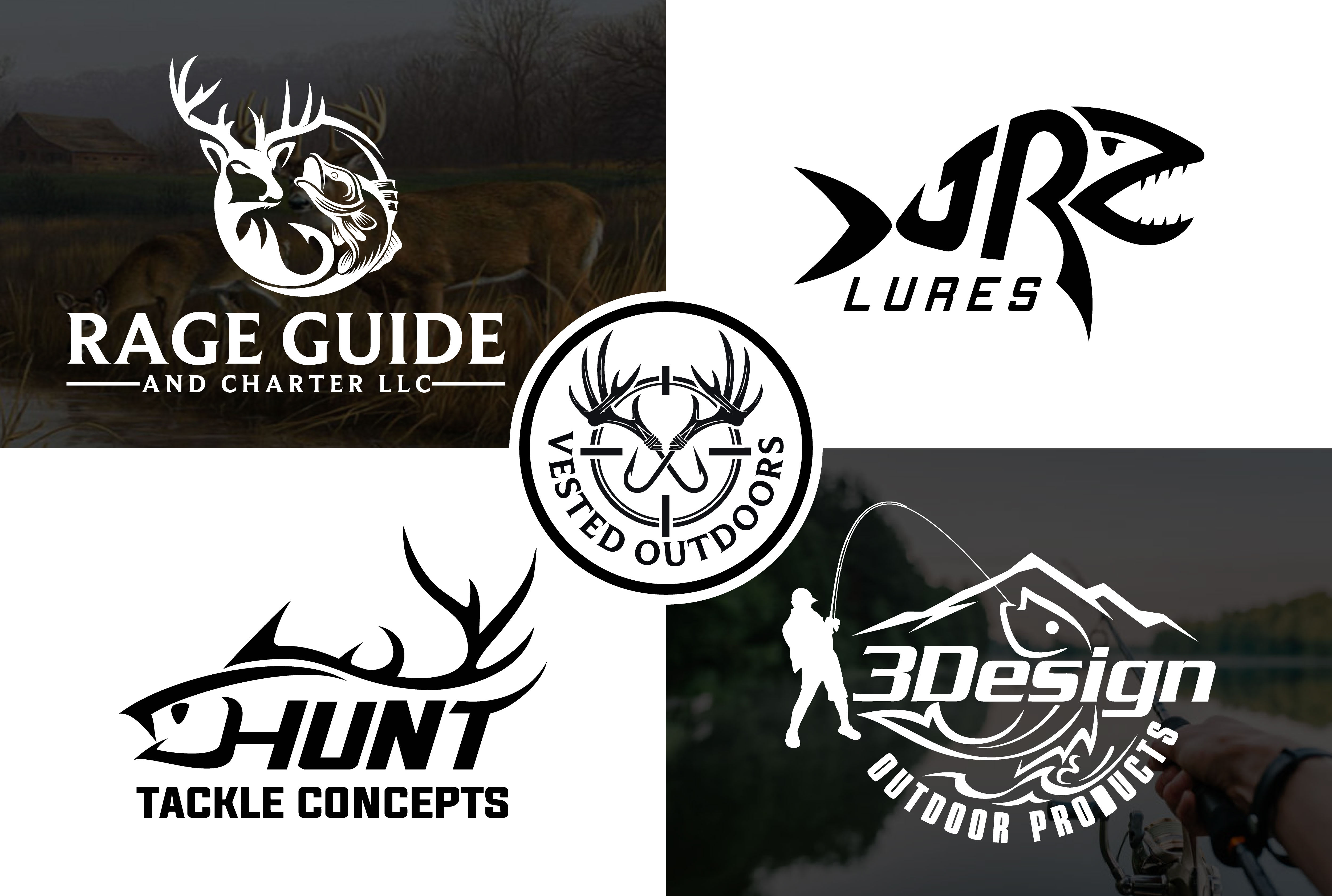 Do unique outdoor hunting fishing and deer logo by Ah_polash