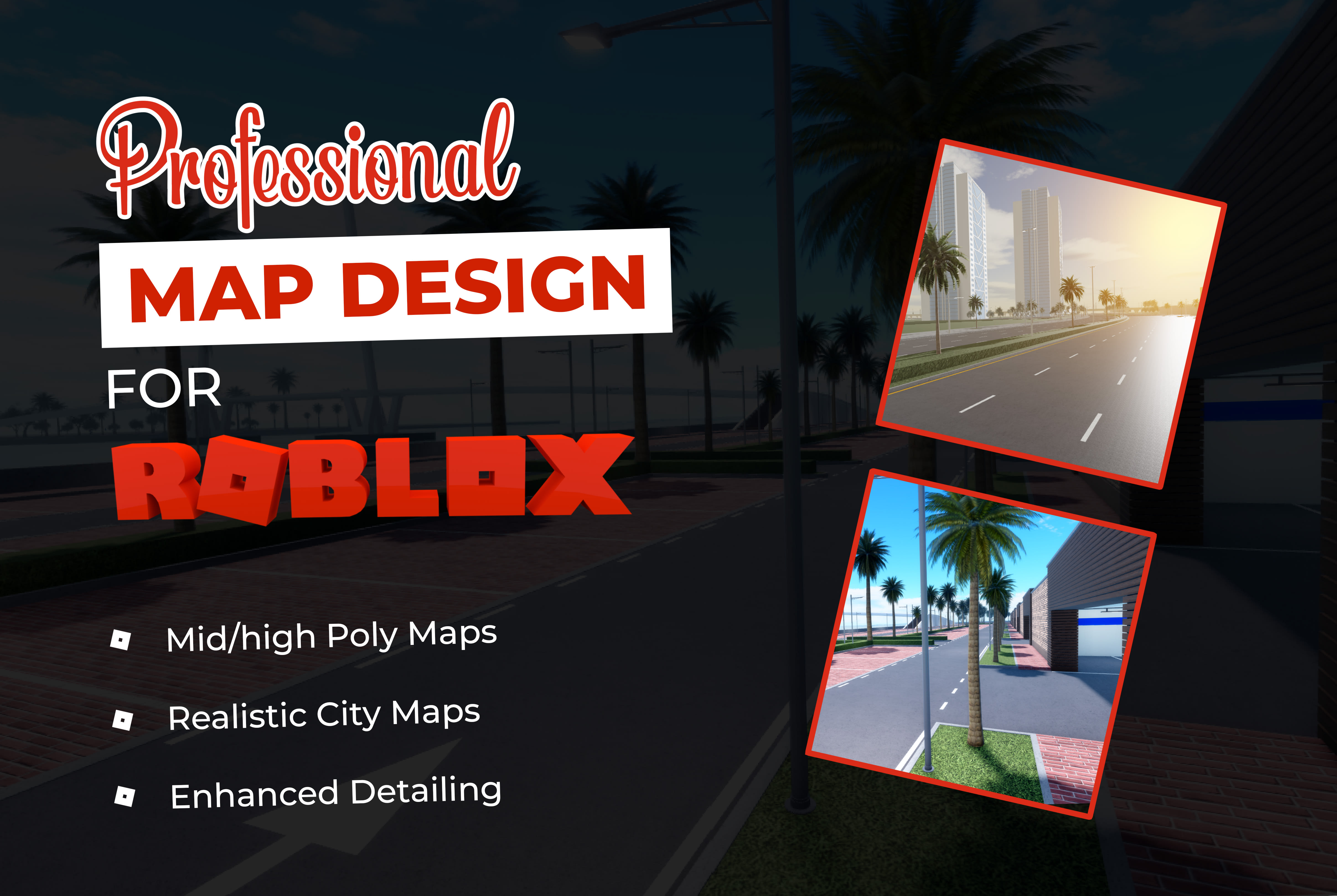 Do a roblox map, realistic, roblox city, roblox terrain by Builds ...