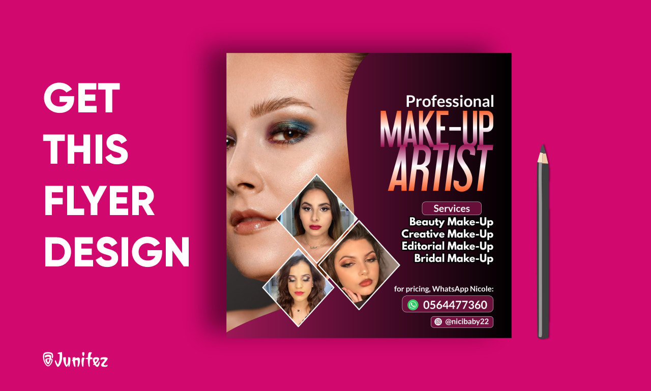 Do A Creative Makeup Artist Flyer For