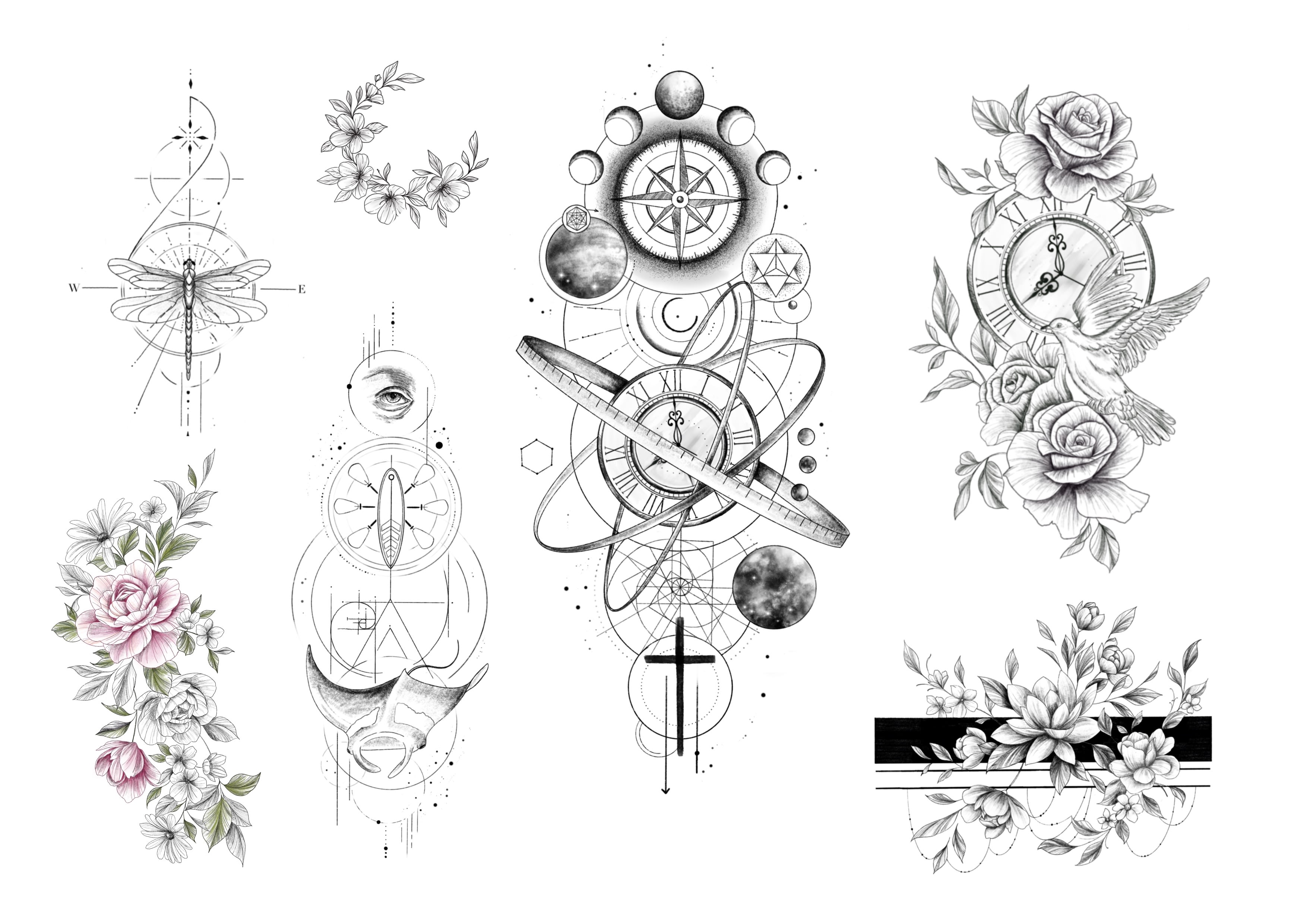 Round Rippen Design Rippen Tattoo Designs Auf Dem Unterarm