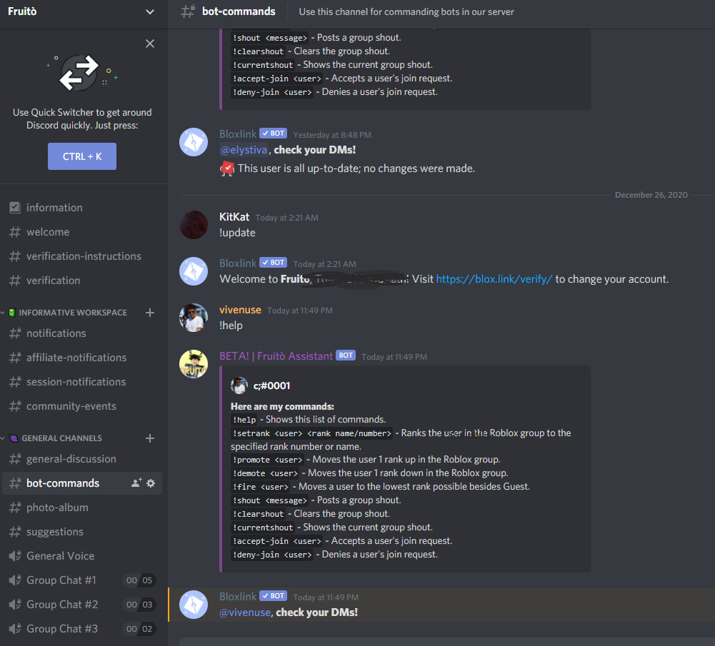 Roblox Group Rank To Discord Rank Bot - Community Resources - Developer  Forum